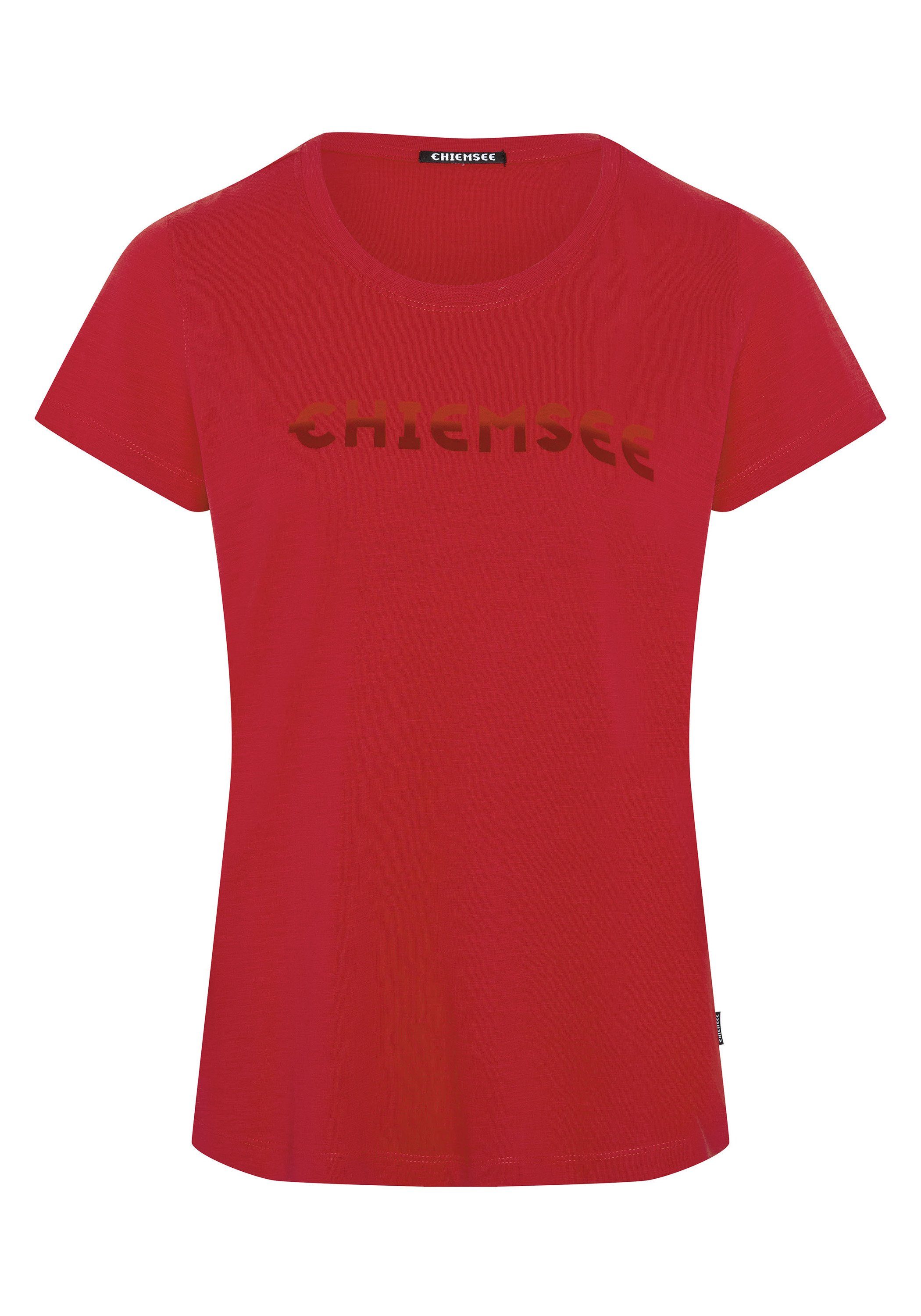 Chiemsee Print-Shirt T-Shirt mit Logo in Farbverlauf-Optik 1 Toreador