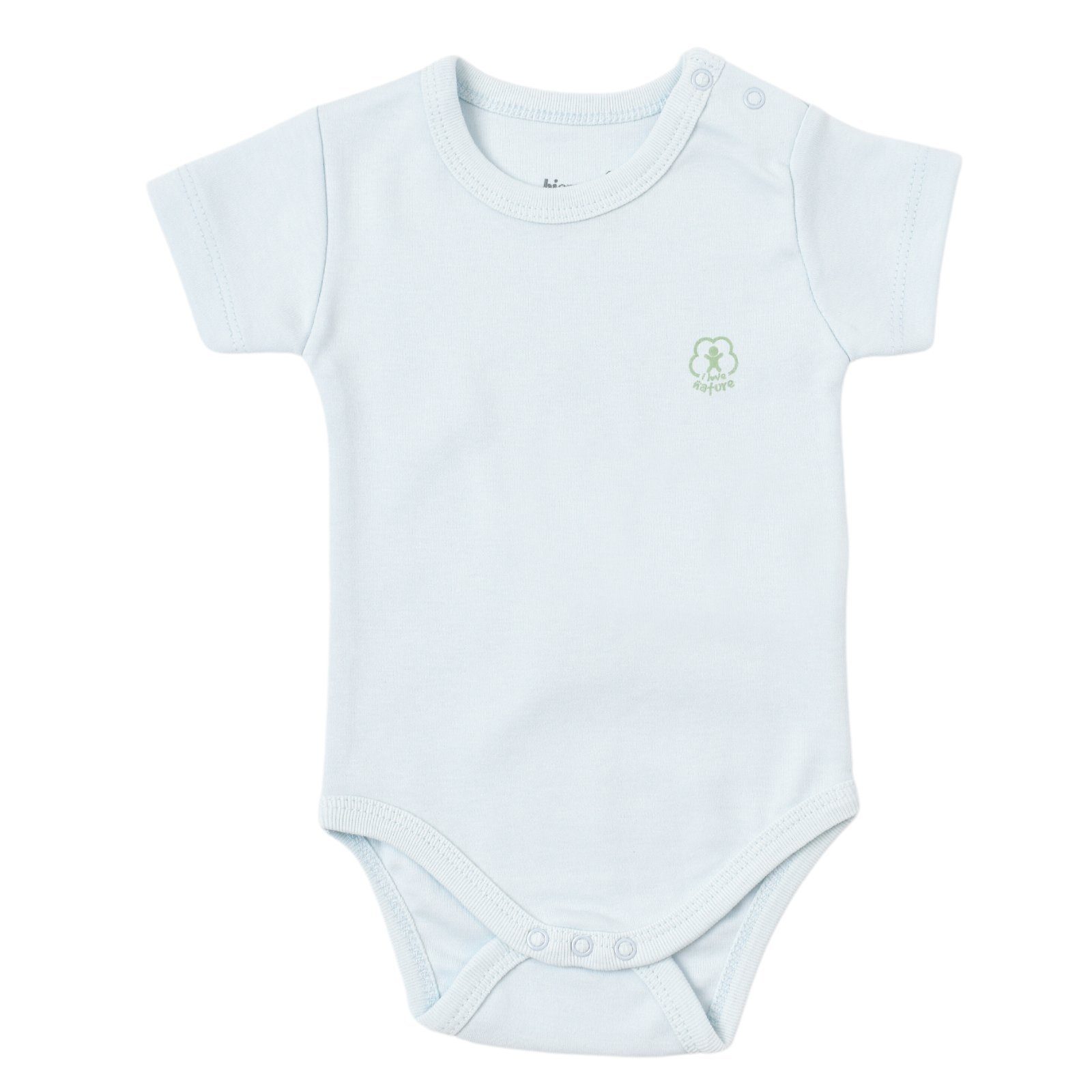 biorganic Kurzarmbody Basic Nature für Jungen und Mädchen, Unisex, Baby Body (1-tlg) Kurzarm, 100% Bio-Baumwolle, GOTS-zert., mit praktischen Druckknöpfen