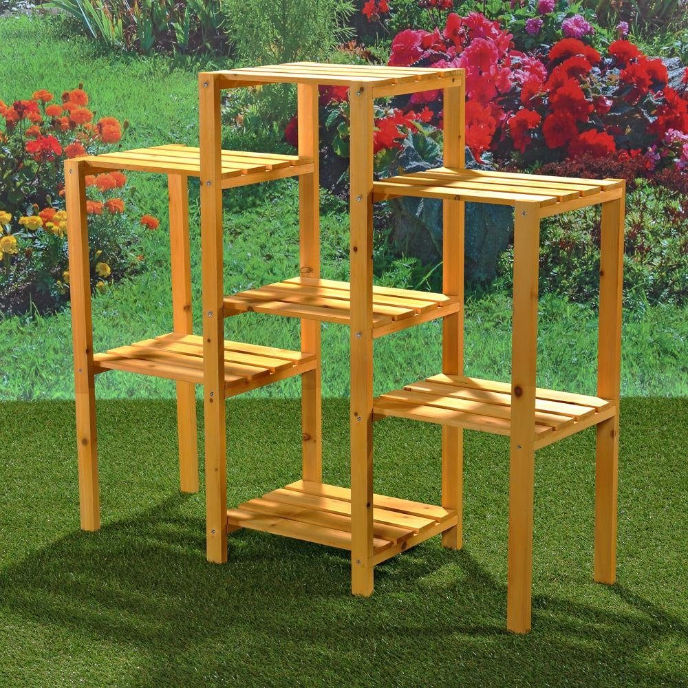 Feel2Home Blumenständer Blumentreppe Blumenregal Blumenpodest Pflanzregal Regal versch. Farben (1 St., Premium-Pflanzentreppe), Klassische Konstruktion