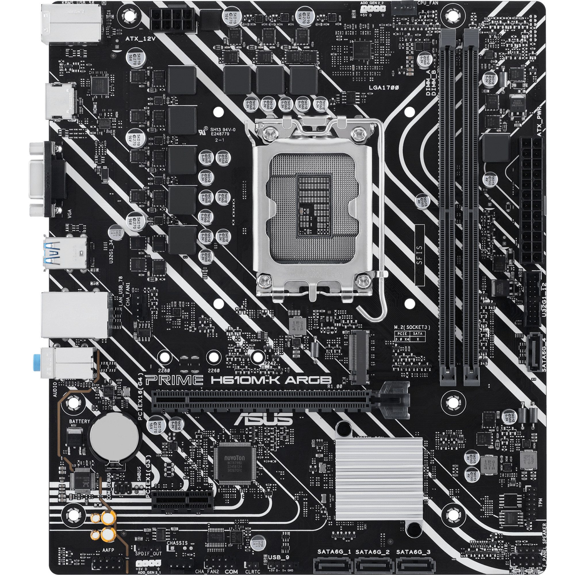 Asus ASUS PRIME H610M-K ARGB, Mainboard Mainboard AURA Sync