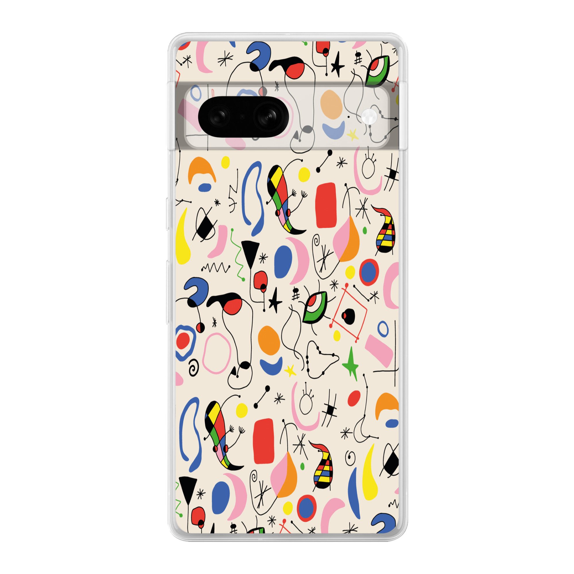 MuchoWow Handyhülle für Google Pixel 7 Muster - Abstrakt - Kunst, Phone Case, Silikon, Schutzhülle Dünn