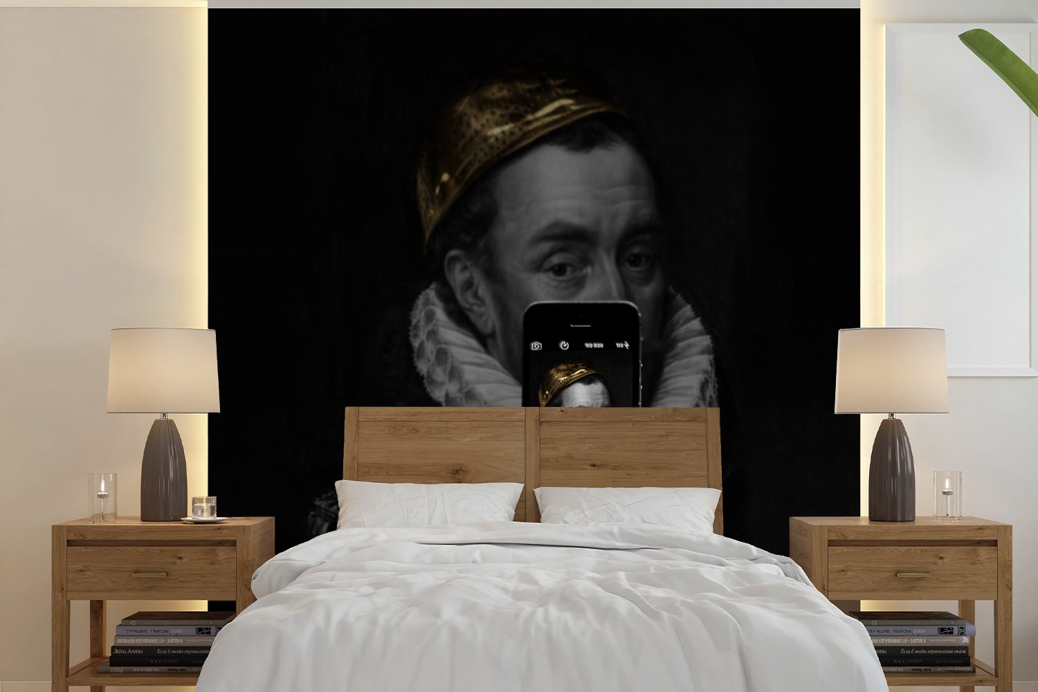 MuchoWow Fototapete Wilhelm von Oranien (5 für oder Wohnzimmer Tapete Schlafzimmer, Wandtapete - - Telefon, St), bedruckt, Vinyl Kunst Matt