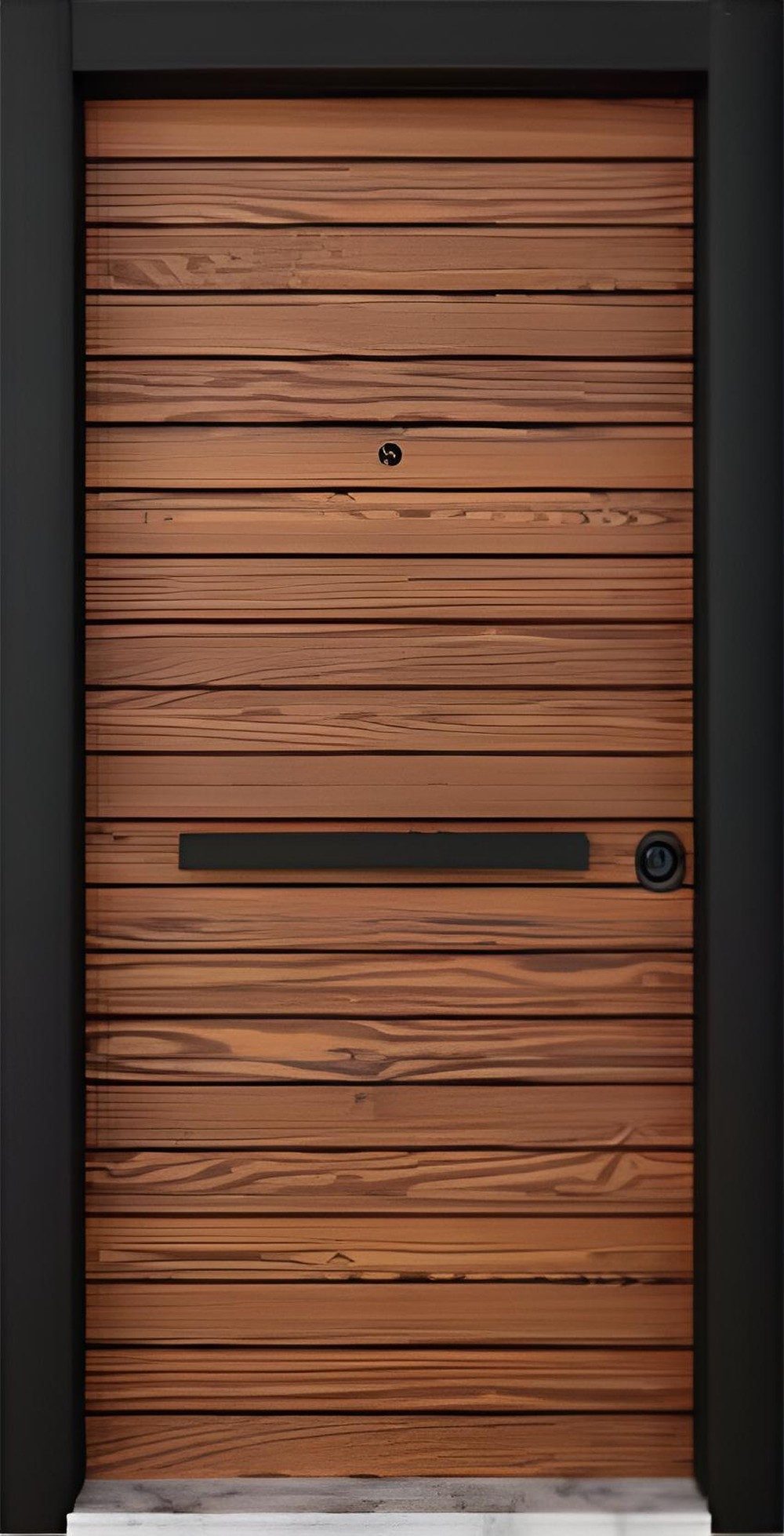 JVmoebel Haustür Braune Eingangstür Designer Holzdesign Wohnungstür Elde, Made in Europa