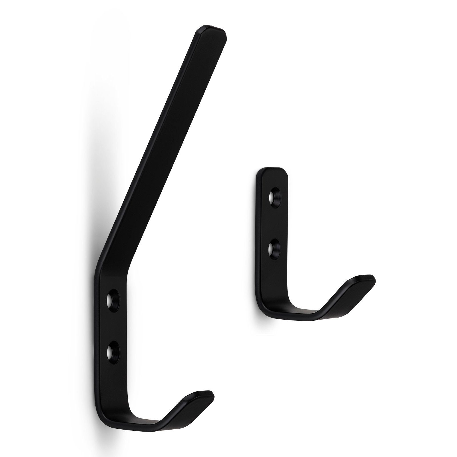 SO-TECH® Garderobenhaken Kleiderhaken ALBA echt Edelstahl schwarz günstig online kaufen