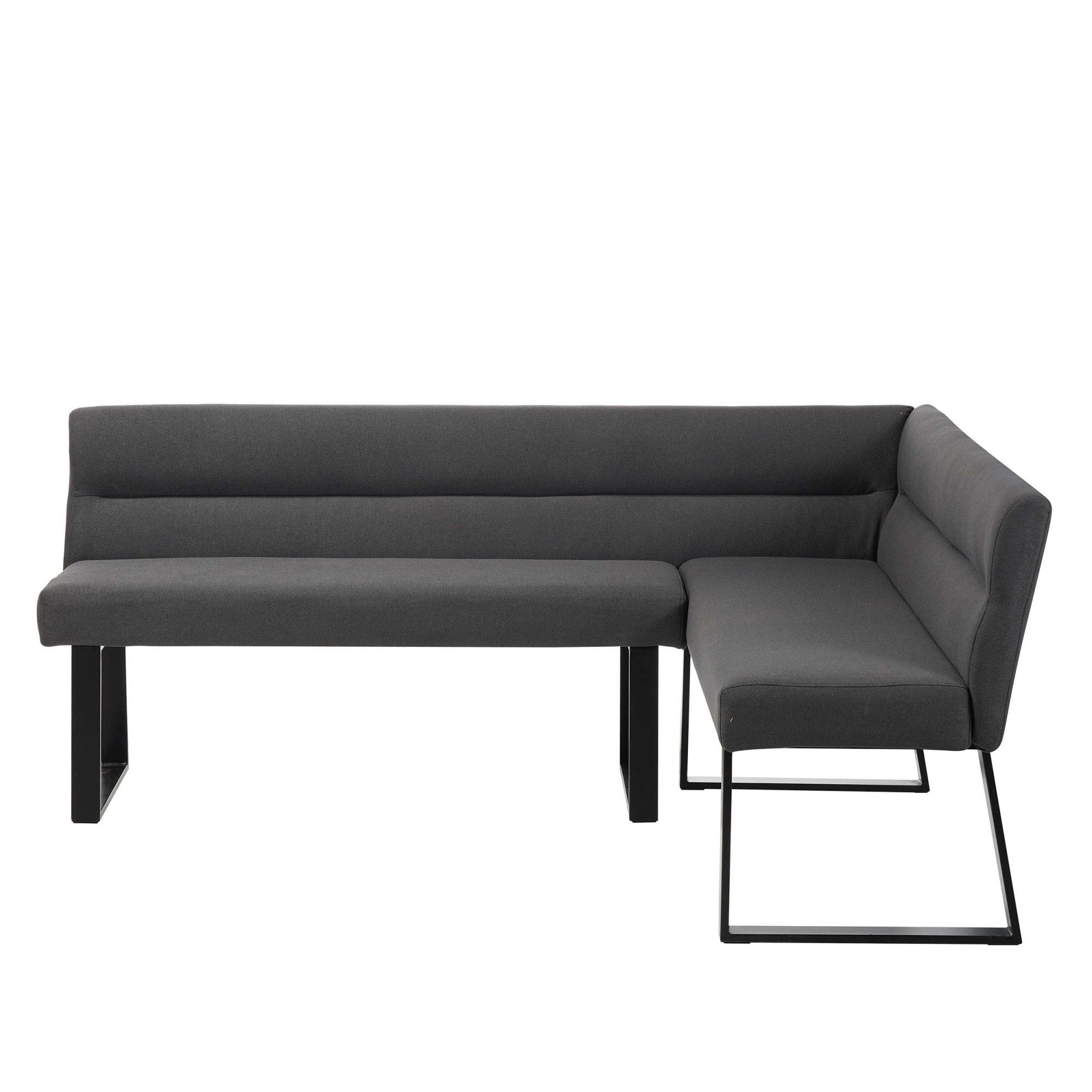 OTTO home Essbank Ivanna, schwarzes Metallgestell, Webstoff Bezug, Breite 193/152 – Bild 4 von 5
