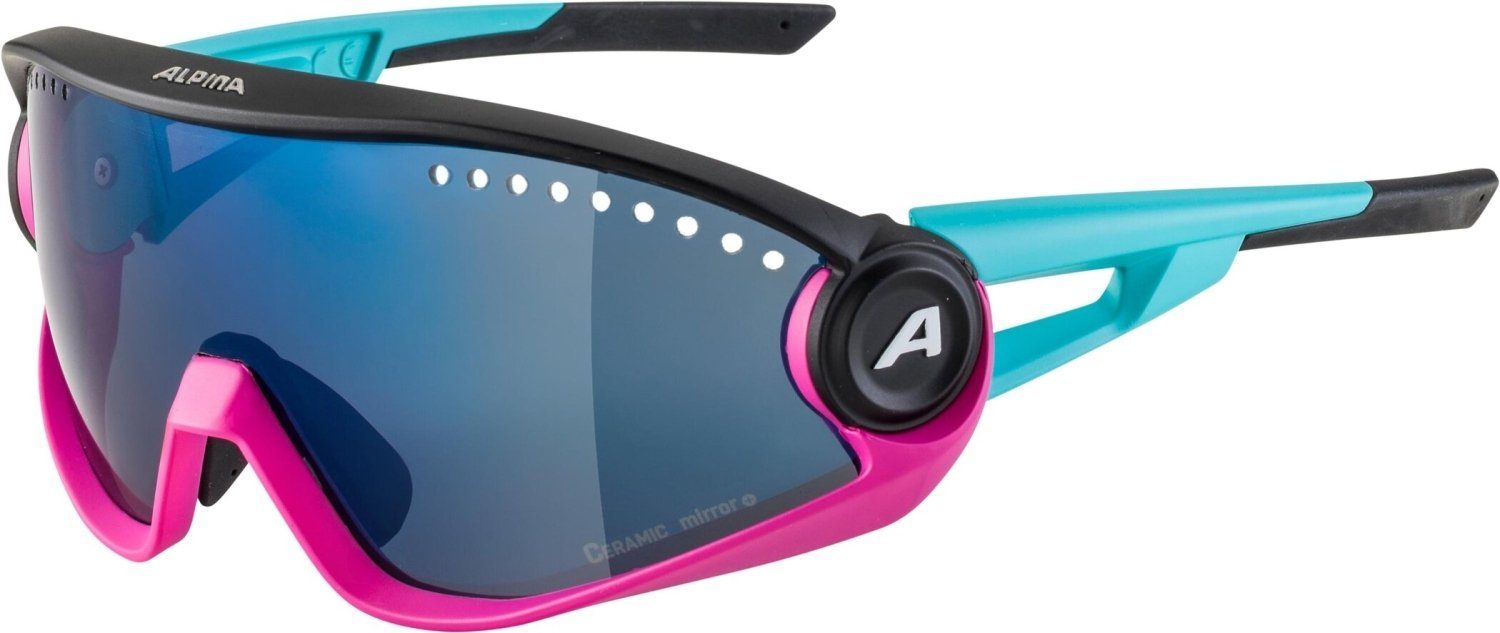 blau/rosa/schwarz Sports Alpina 5W1NG - Sportbrille - Sportbrille