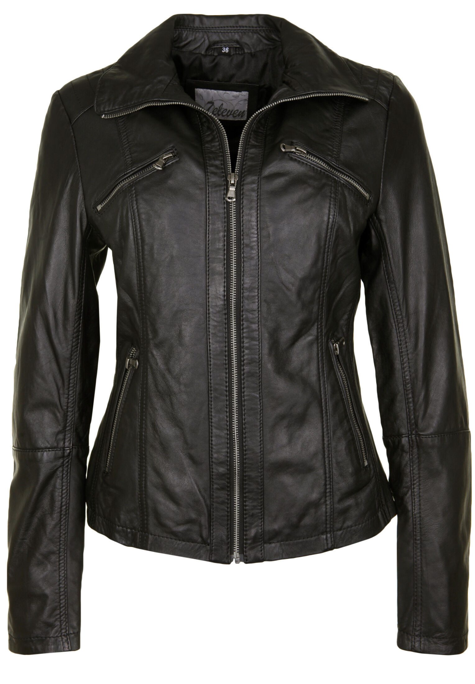 7eleven Lederjacke CONNIE (1-St) mit leicht günstig online kaufen