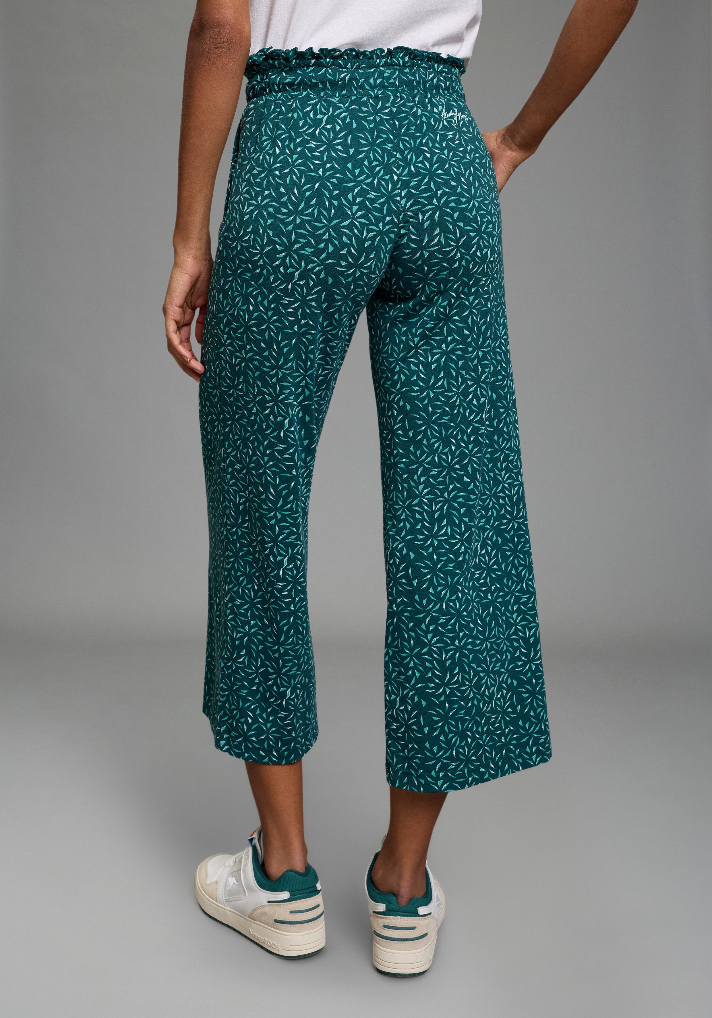 KangaROOS Culotte weite Jerseyhose, mit Eingrifftaschen, mit Bindeband am Bund