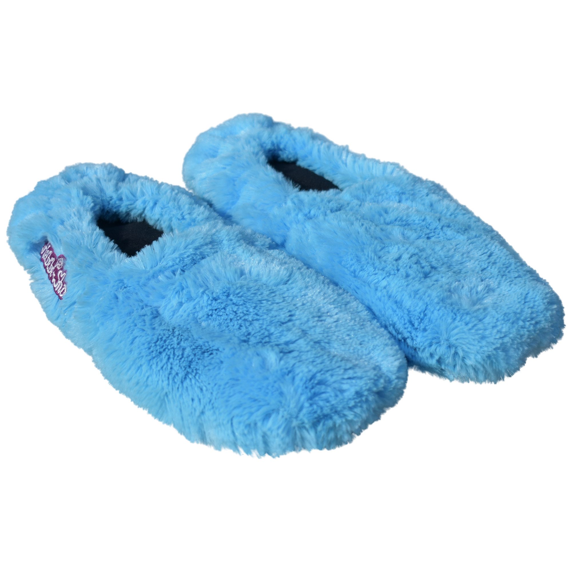 Habibi Plush Habibi Wärmeschuhe Slippers Türkis Größe M (37-40) Mikrowelle/Ofen Hüttenschuhe (1 Paar Wärme-Hausschuhe, 1 Paar Wärmeschuhe)