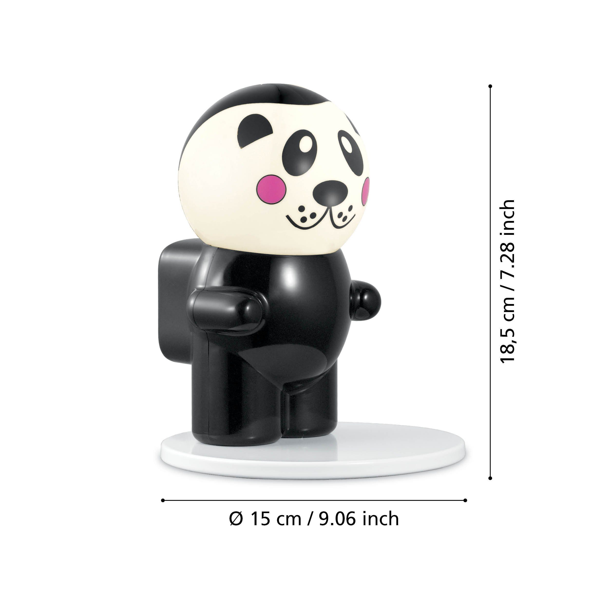 EGLO LED Tischleuchte Fu pan, Leuchtmittel inklusive, Nachttischlampe Stahl in weiß Kunststoff in schwarz, weiß G4