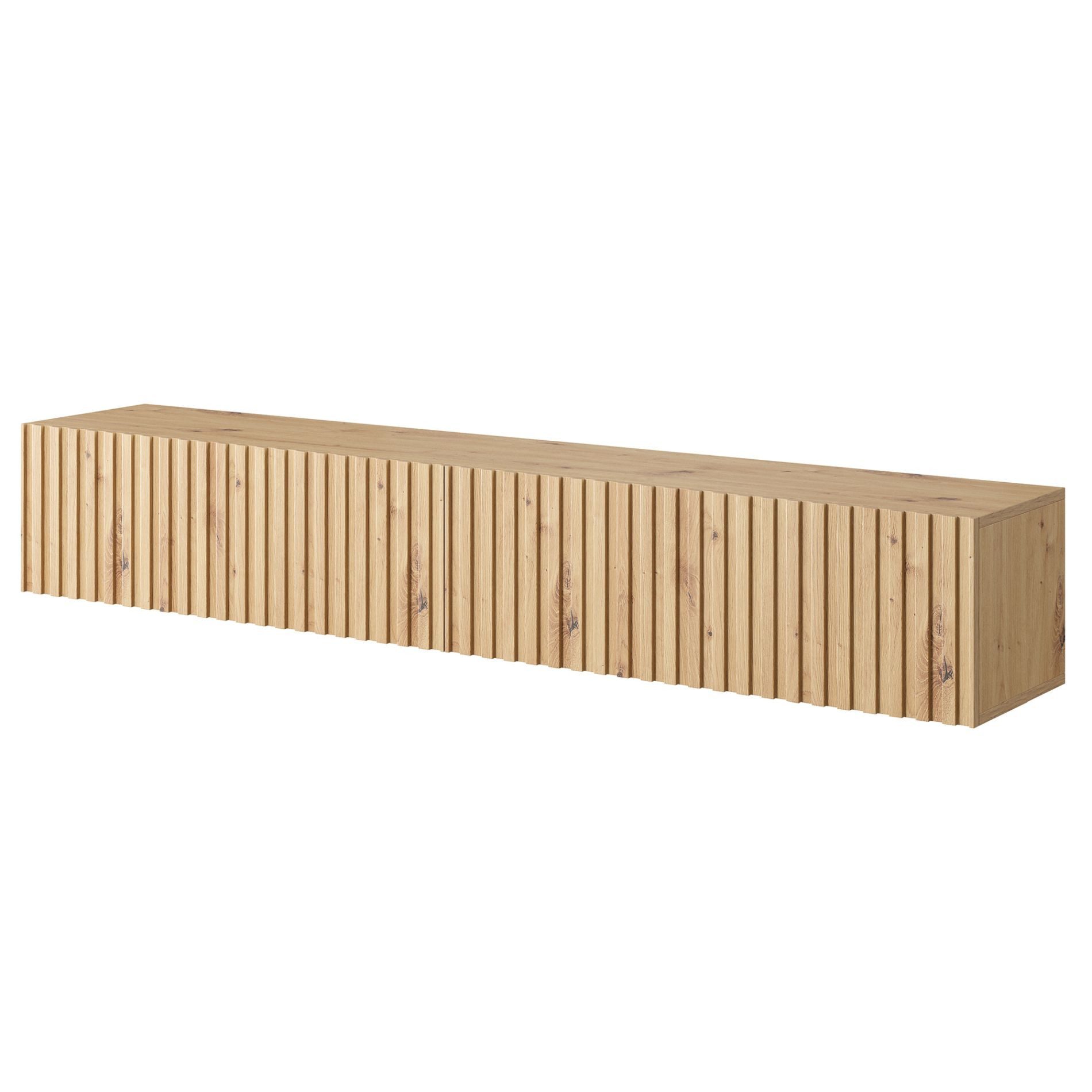 Selsey TV-Schrank TELIRE Hängend mit 2 grifflosen Lamellenfronten, 175 cm günstig online kaufen