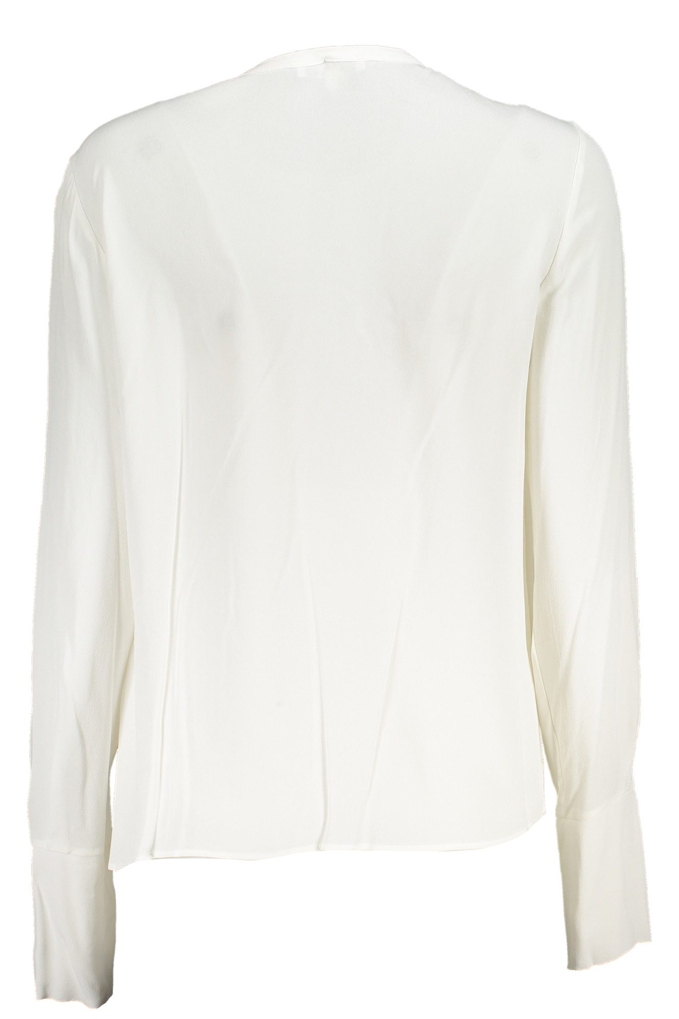 Patrizia Pepe Blusenshirt Elegantes Damenhemd: Weißes Langarmshirt mit