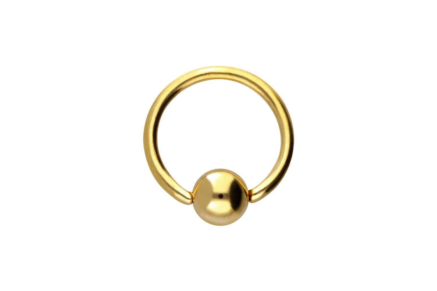 Nasenpiercing Chirurgenstahl O-Ring KUGEL - biegbar