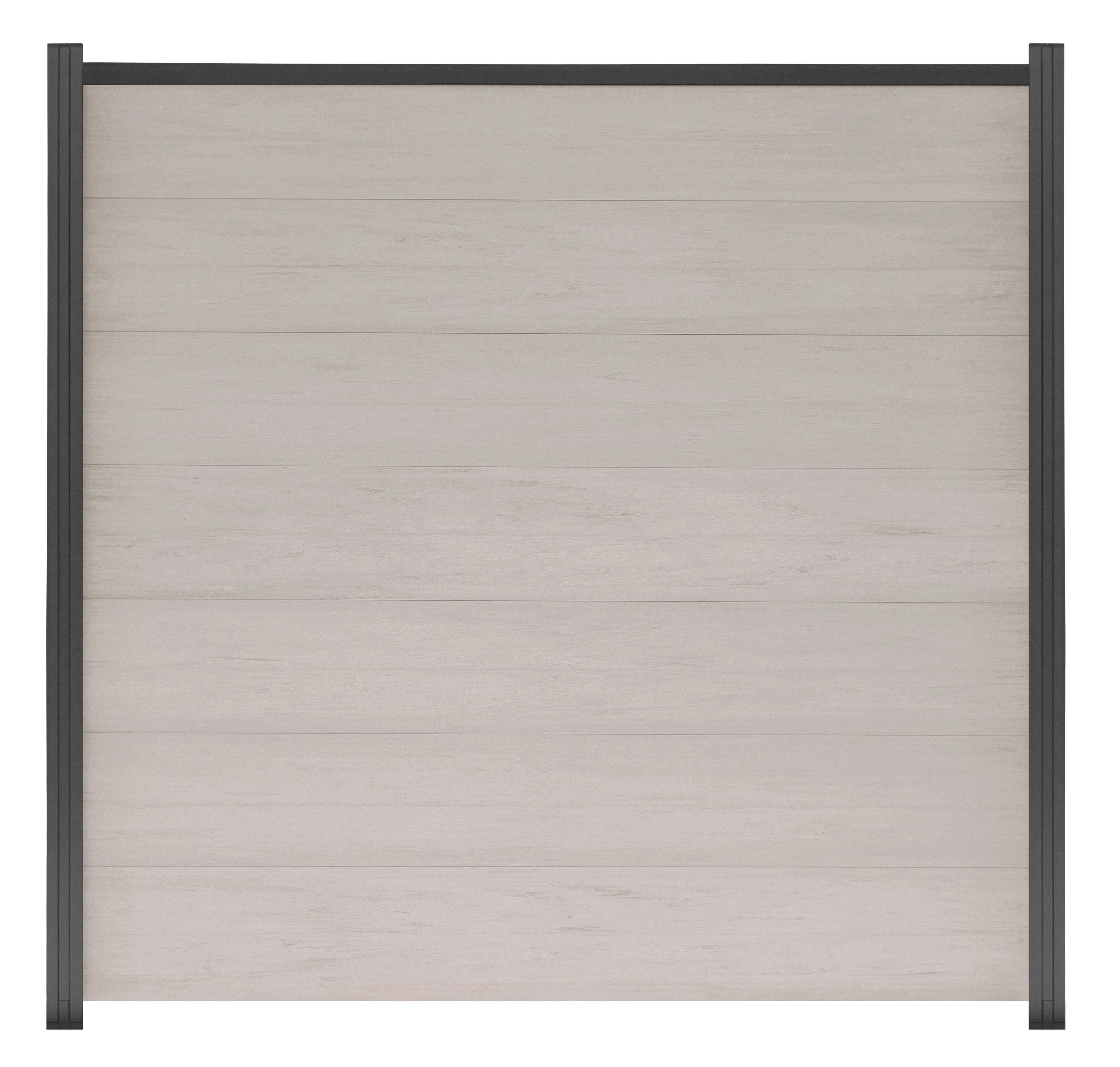 GartenLand Zaun Ameland WPC ca. 180x180 cm, (Set, Ohne Pfosten, Ohne Abschlussprofil), Sand- Multicolor