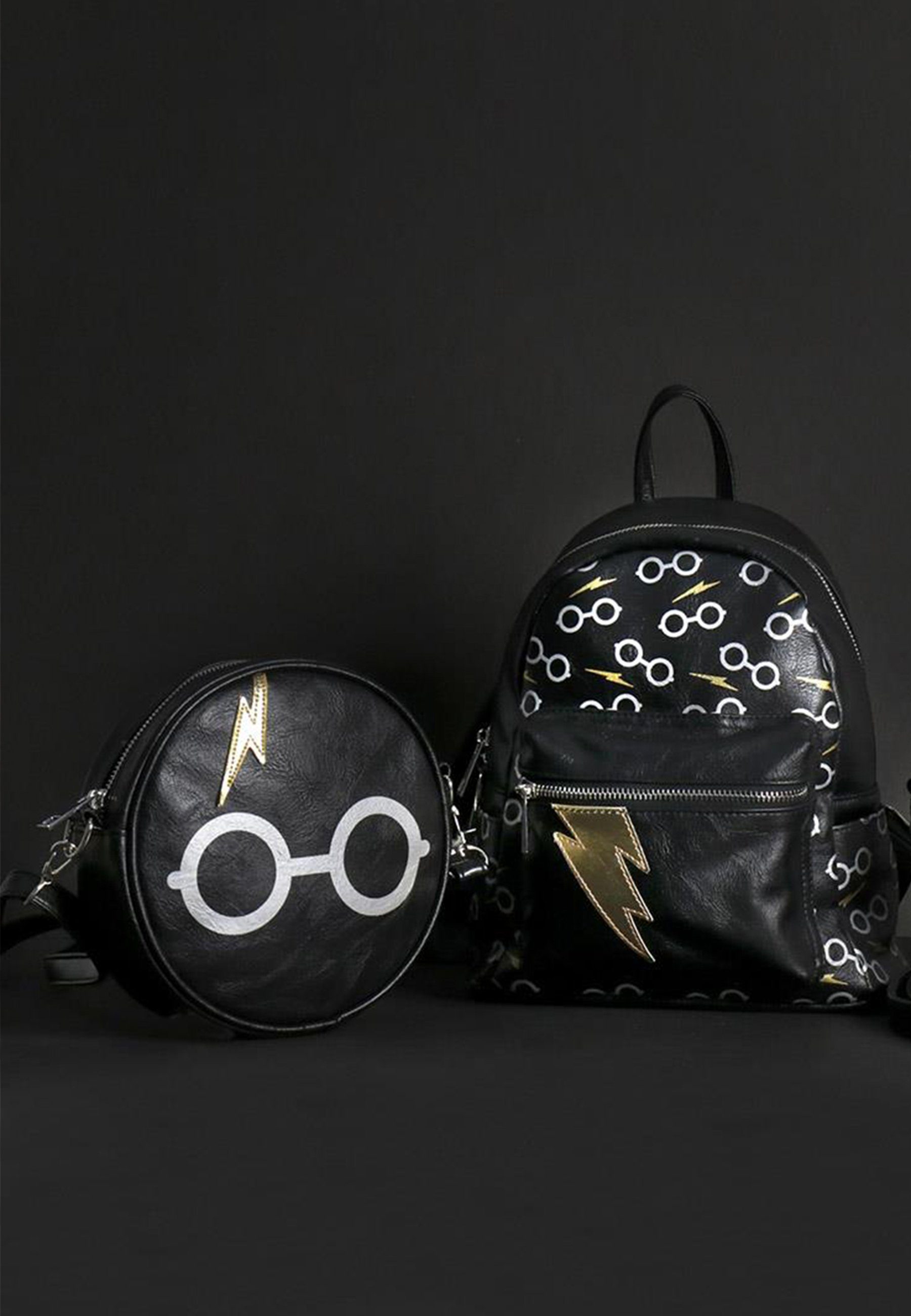 Harry Potter in Optik Handtasche Leder rund Clutch