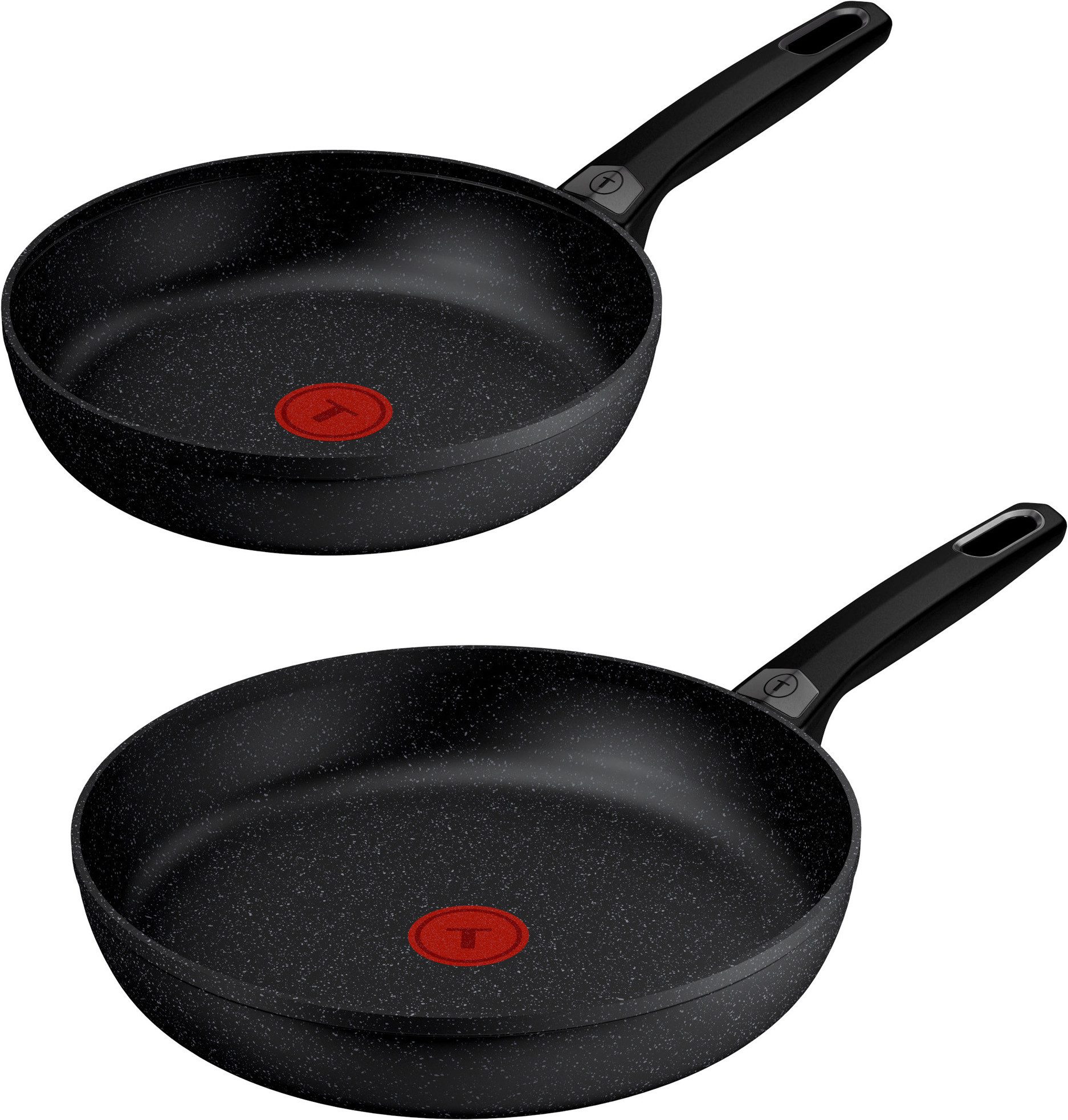 Tefal Pfannen-Set Excell'Cook, Aluminium (Set, 2-tlg., je 1 Pfanne 24/28 cm), leistungsstarke Antihaftbeschichtung, Induktion, metallspatelsicher