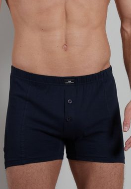 GÖTZBURG Boxershorts GÖTZBURG Herren Boxershort blau uni 2er Pack (2-St)