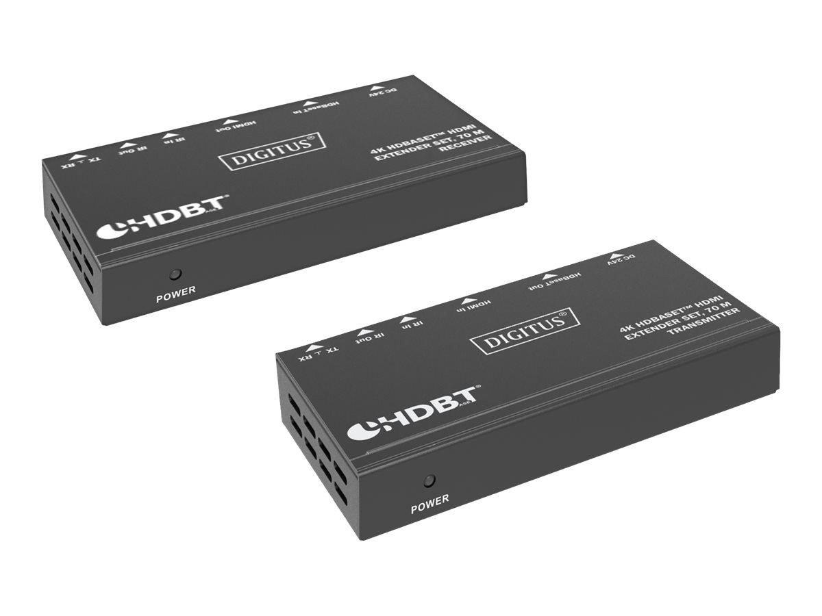 DIGITUS 4K HDBaseT HDMI Extender Set, 70m HDMI-Kabel