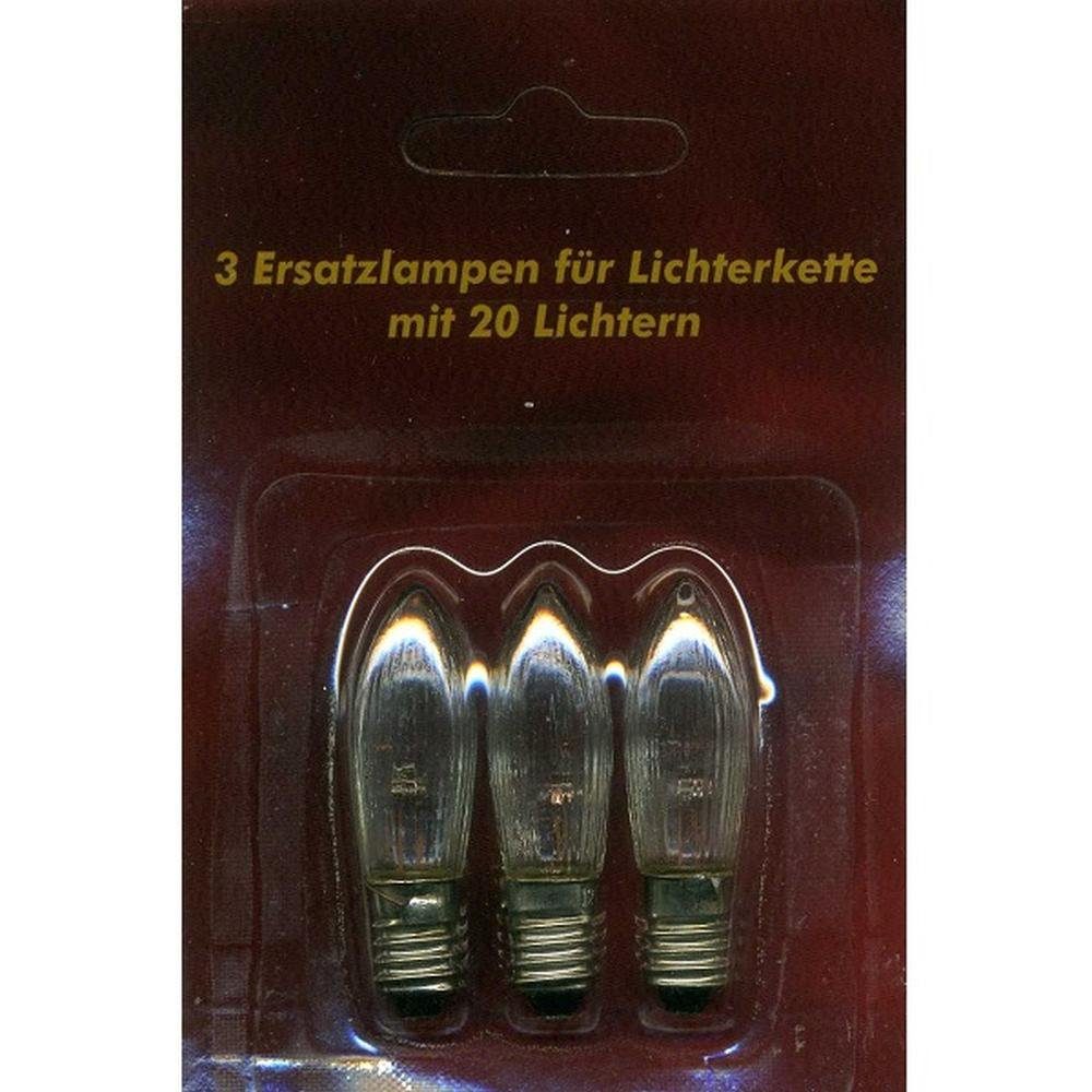 Nipach Lichterkette XI11959 Ersatzlampen 3er 12V/2W E10 für 20er