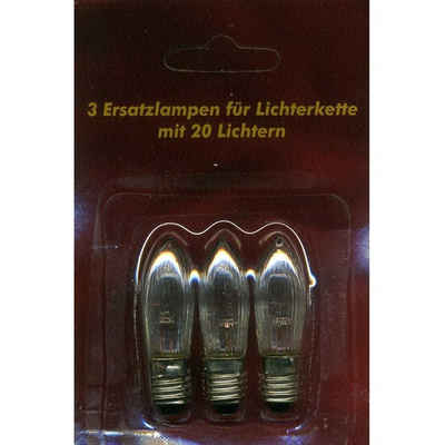 Nipach Spezialleuchtmittel XI11959 Ersatzlampen 3er 12V/2W E10 für 20er