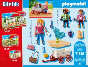 Playmobil® Konstruktions-Spielset Starter Pack, Erzieherin mit Bollerwagen (71258), City Life, (25 St), Made in Europe