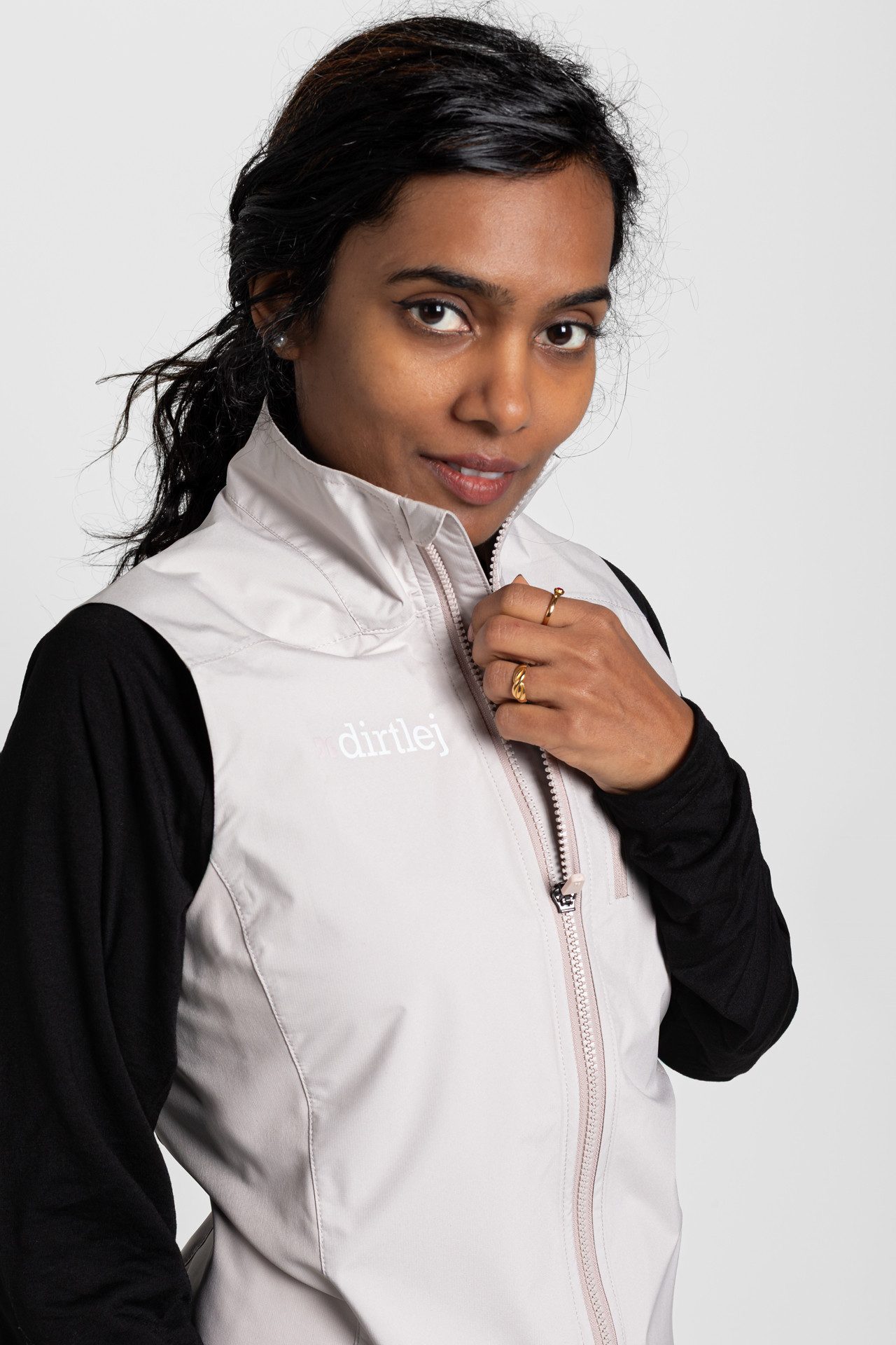 Dirtlej Funktionsweste vest ladies powder