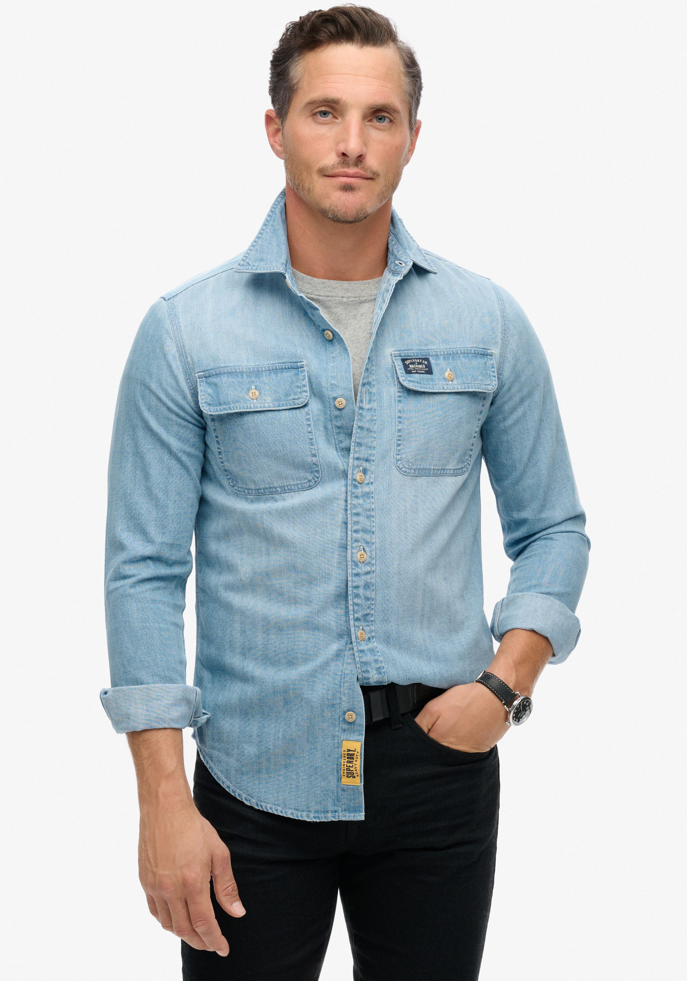 Langarmhemd EMBROIDERED WORKWEAR SHIRT