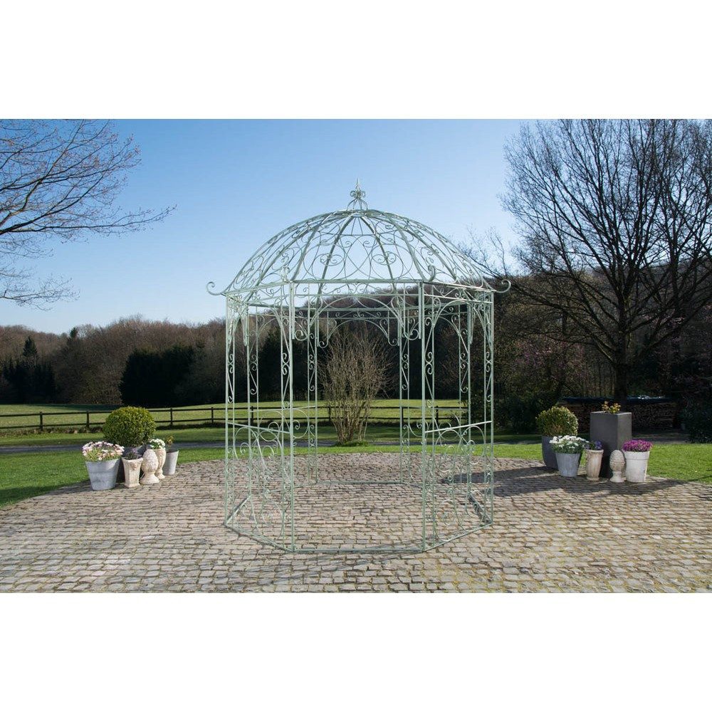 CLP Pavillon Rankpavillon Gartenlaube Rosenpavillon, (Spar-Set, Ø 285 x 313 cm stabil), Rankhilfe, Jugendstil-Design, Eisen pulverbeschichtet