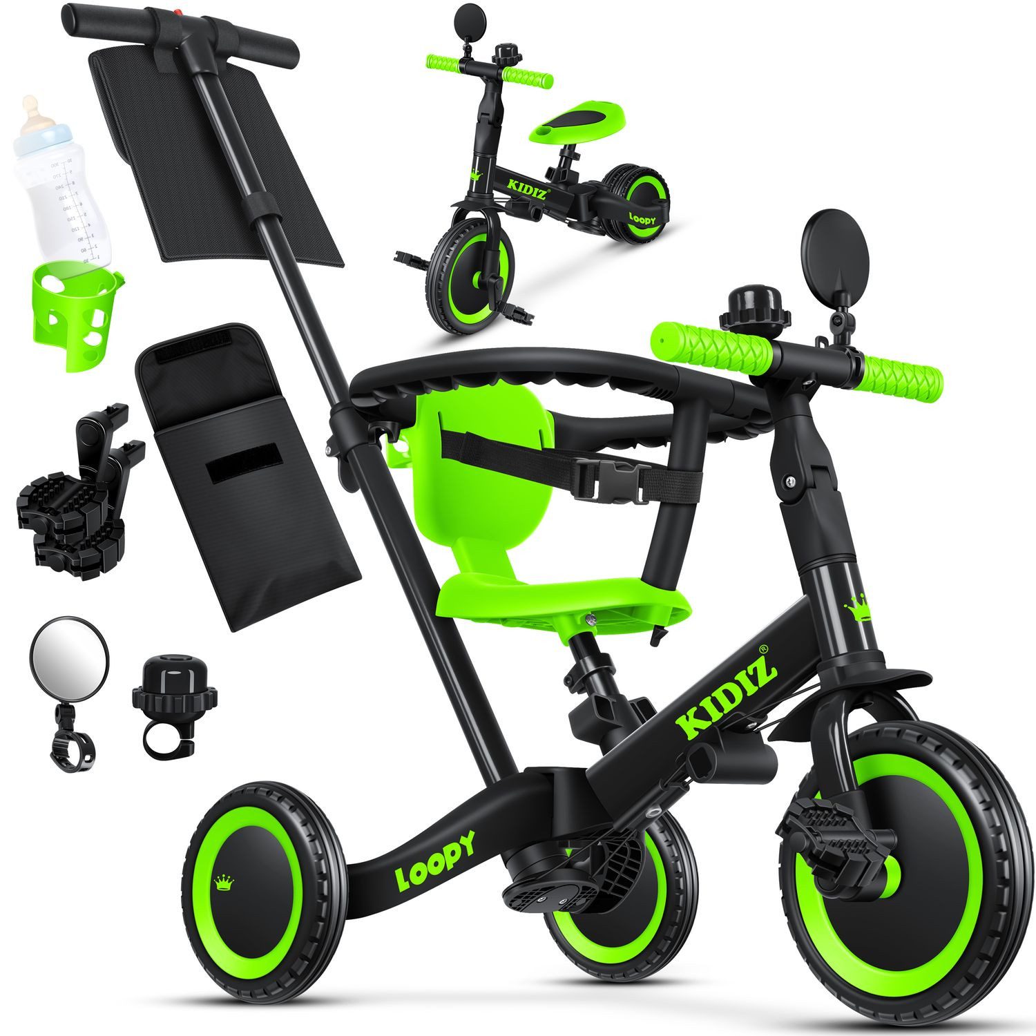 KIDIZ Laufrad, 6in1 Dreirad Loopy Велосипед беговой Lauffahrrad Kinderdreirad