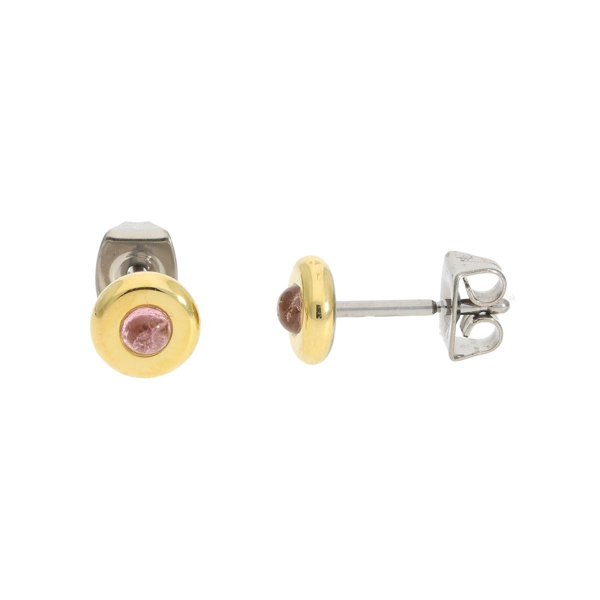 Boccia Paar Ohrstecker Boccia Ohrstecker 05053-05 vergoldet mit Turmalin (kein Set, 2-tlg., inkl. edelm Schmucketui)