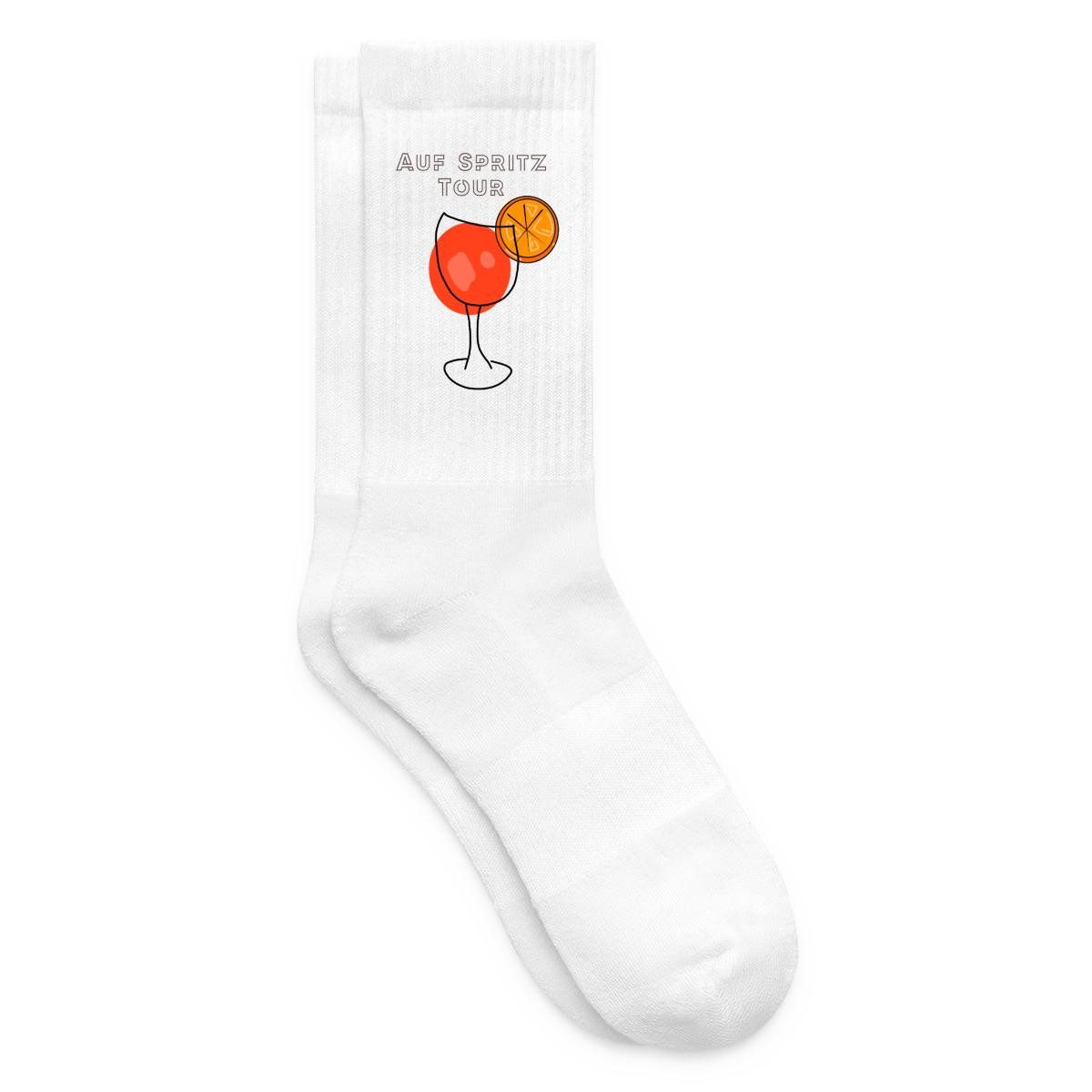 Spreadshirt Socken Auf Spritz Tour Cocktail Holy Aperoli Tennissocken (1-Paar)