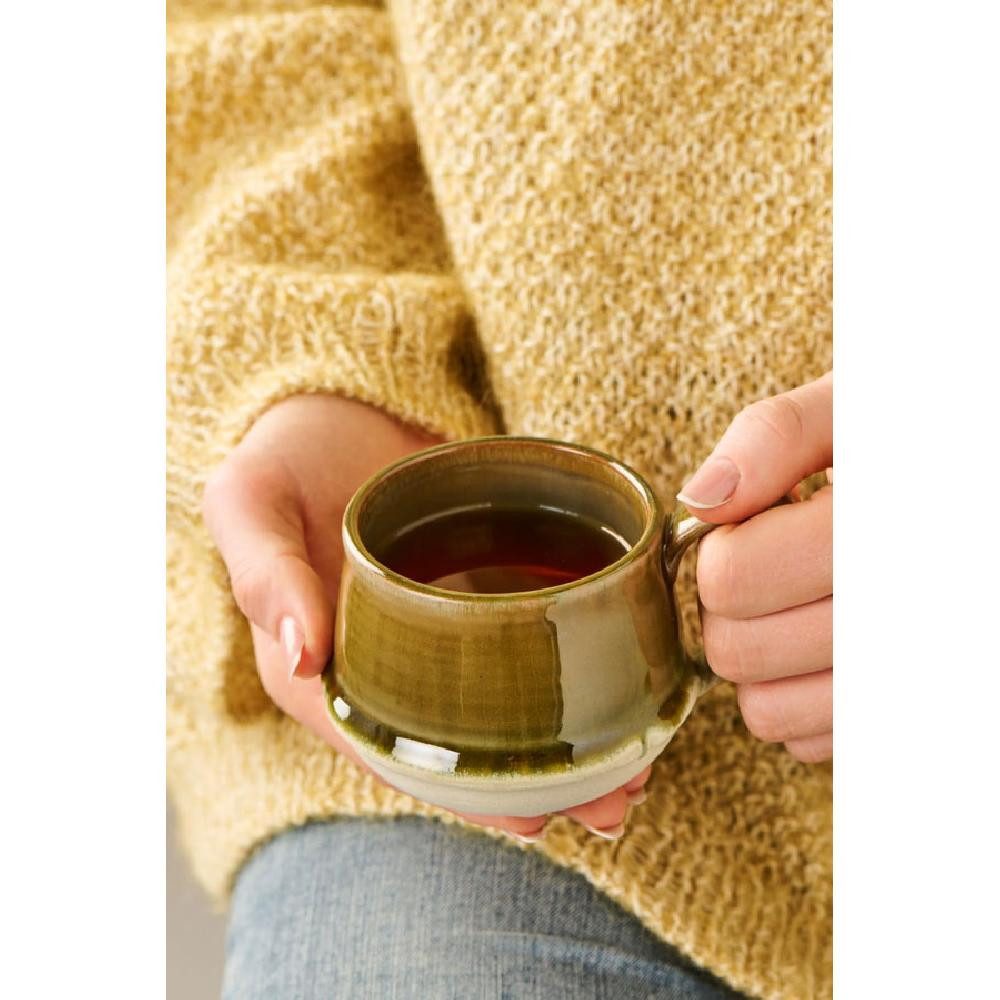 Ib Laursen Tasse Ib Laursen Tasse mit Henkel Kalmar Moosgrün