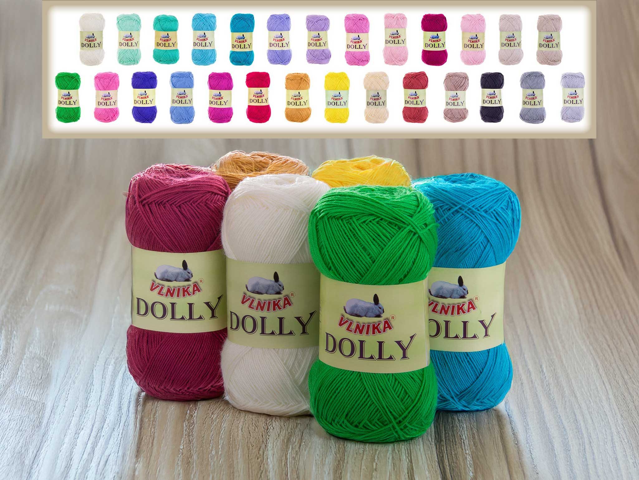 maDDma 5 x 100g Strickgarn Dolly Uni Häkelgarn Handstrickgarn Wolle Farbwahl Häkelwolle, 350 m (Sperpaket (5 x 100g Knäuel), pink