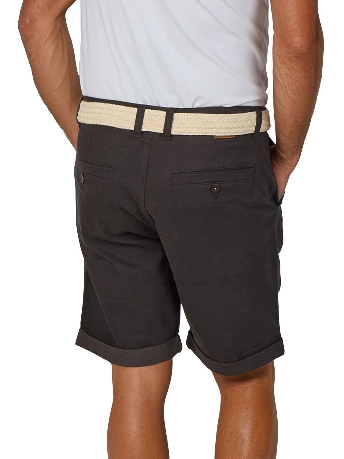 riverso Chinoshorts Herren Shorts RIVHenry Regular Fit Bermudashorts mit Gürtel