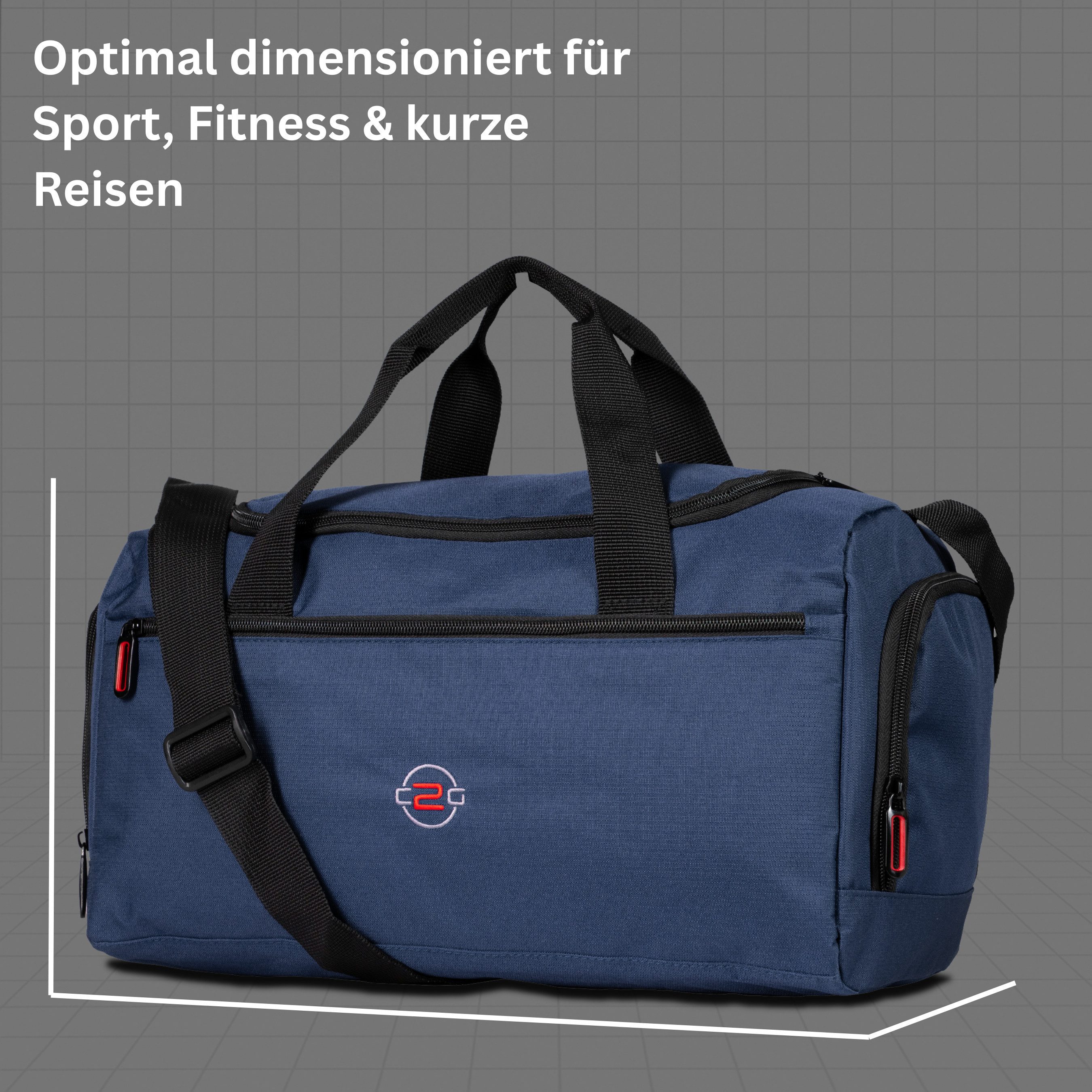 cocoono Sporttasche Sporttasche klein 18L – kompakte Gym Bag für Damen & Herren