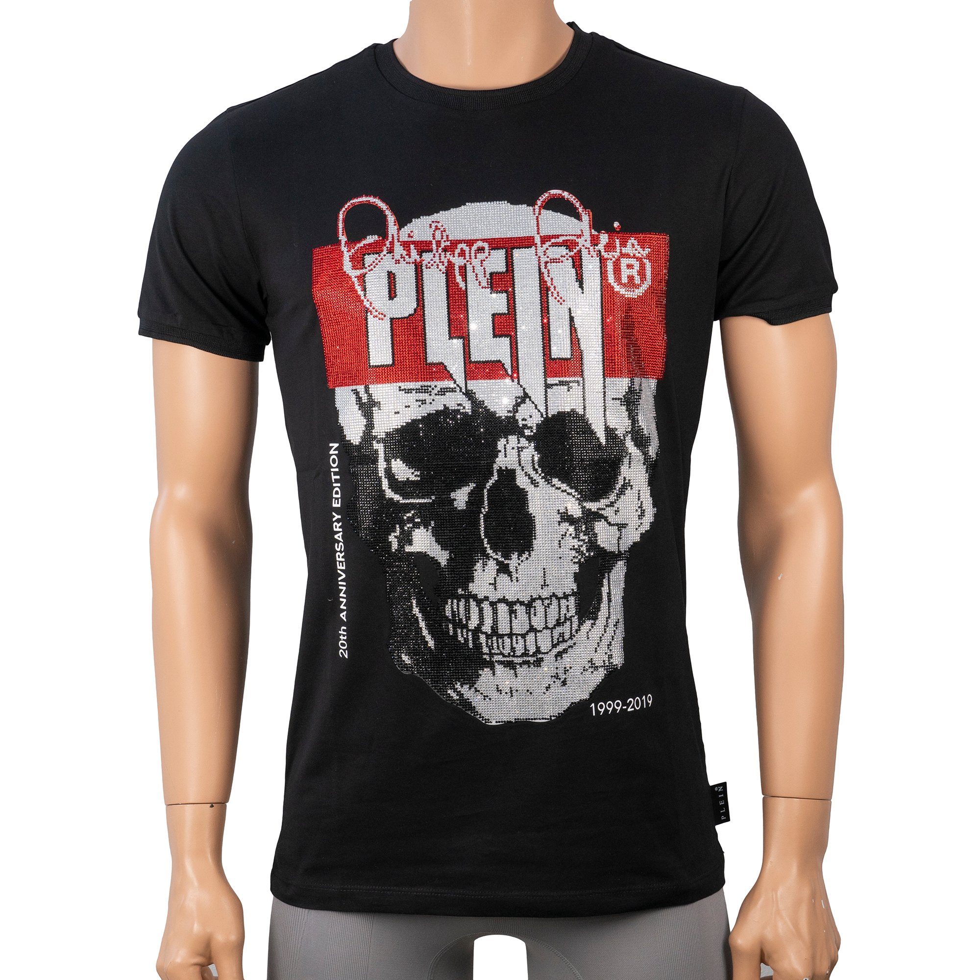 PHILIPP PLEIN T-Shirt »F19C MTK3678 PJY002N« Platinum Cut mit Strasssteinen