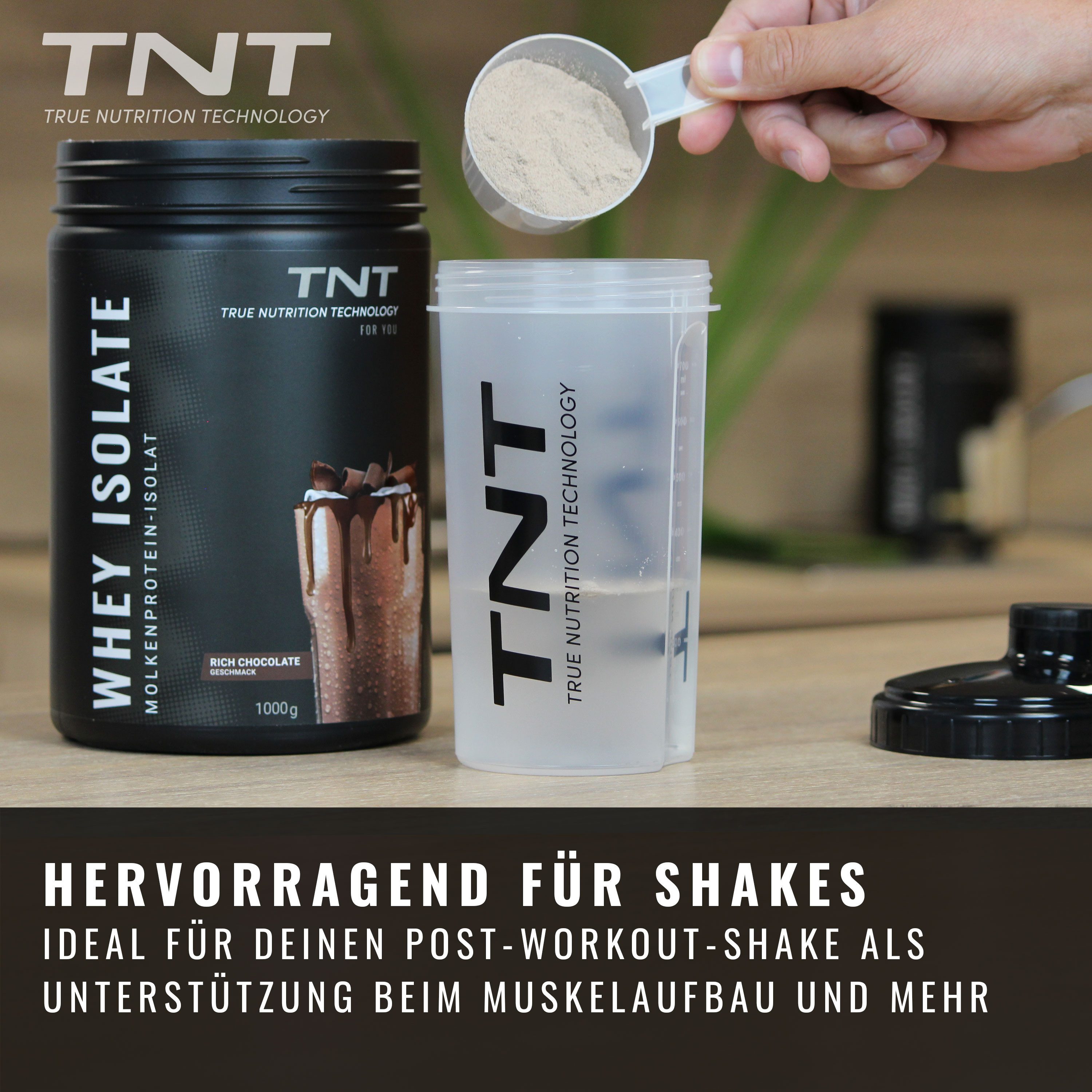 TNT (True Nutrition Technology) Whey Isolate - High-Protein-Drink mit wenig Kohlenhydraten und Fett Pulver