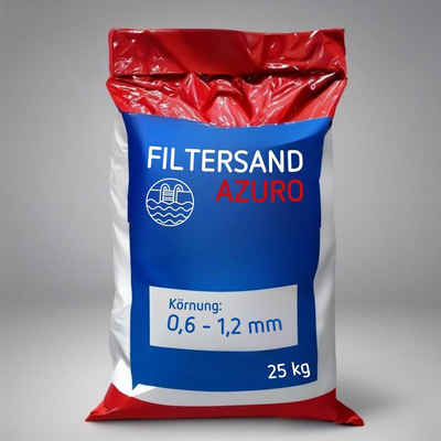 Poolomio Sandfilteranlage Azuro Filtersand 25 kg, 0,6 - 1,2 mm, in versch. Gebindegrößen
