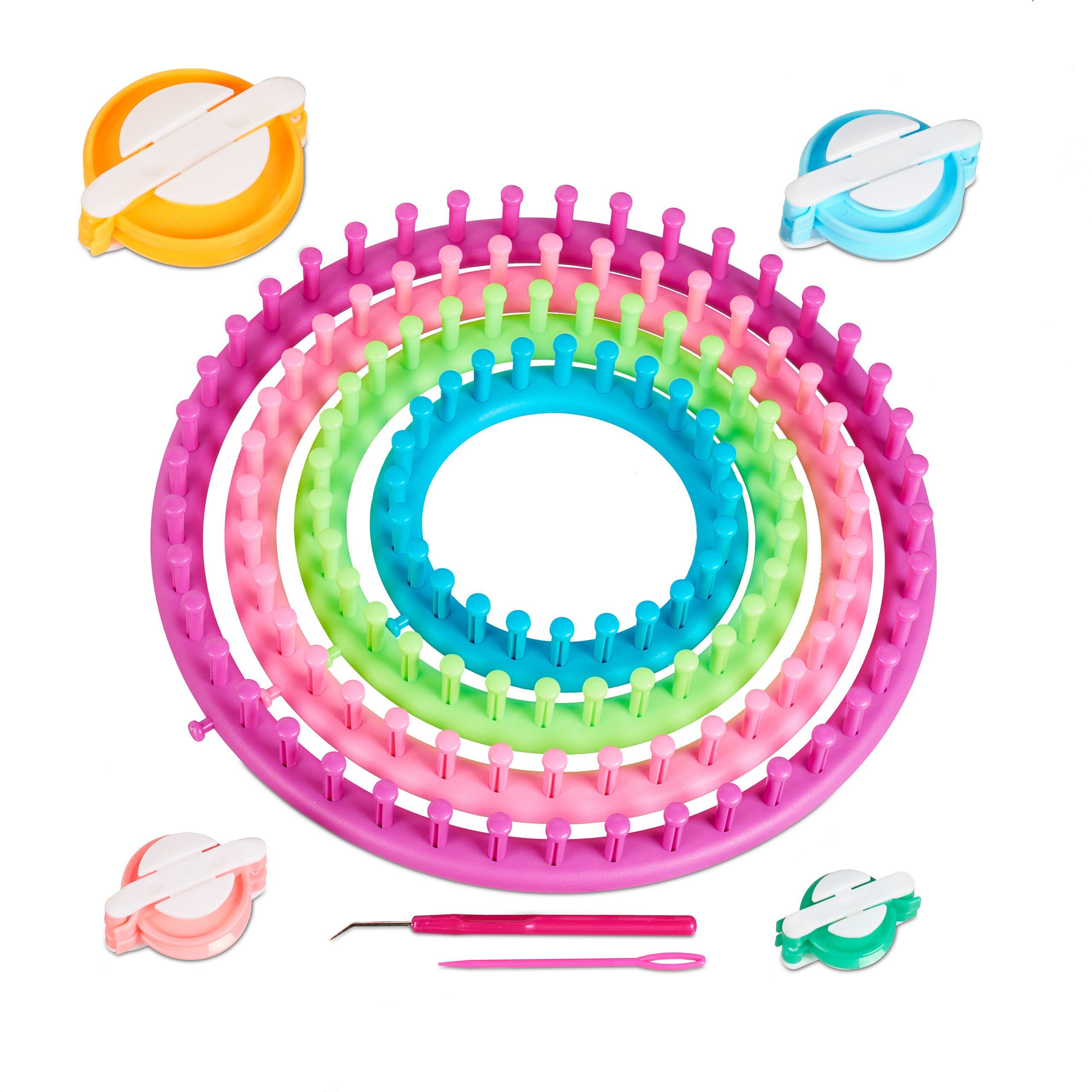 Kreativset 10-teiliges Strickring Set