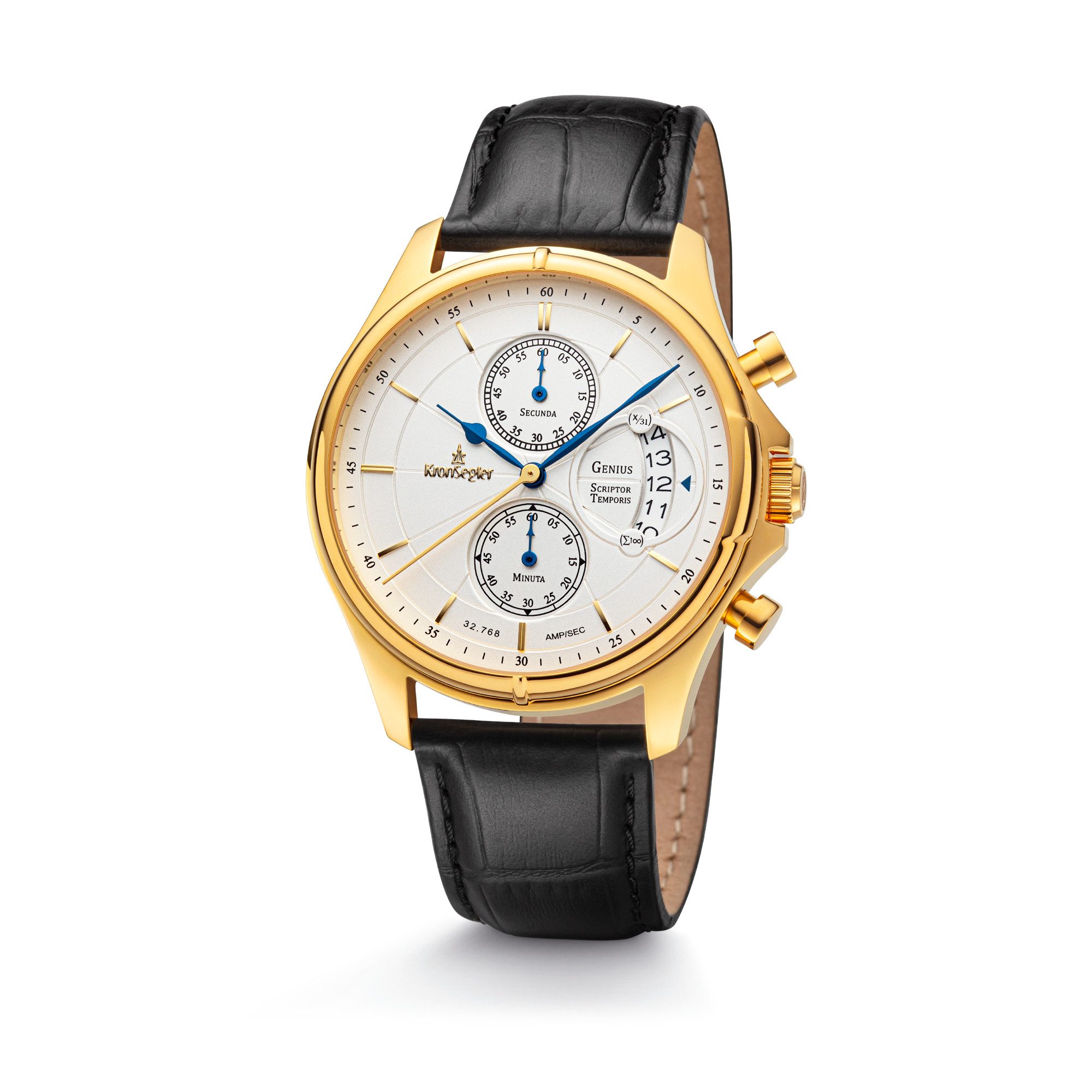Chronograph Genius - Scriptor Temporis Herrenuhr mit Lederband
