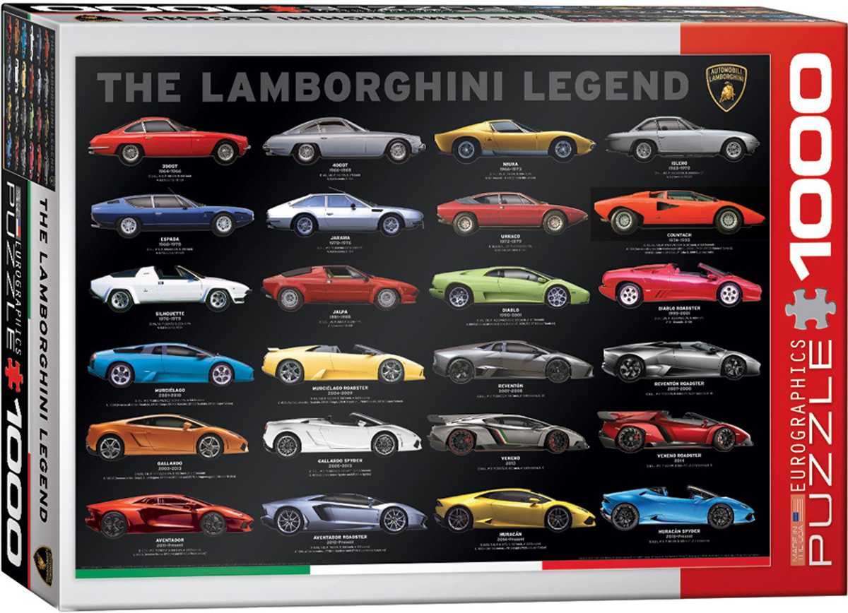 Puzzle 1000 Teile Puzzle - Puzzle - Lamborghini die Legende, Puzzleteile