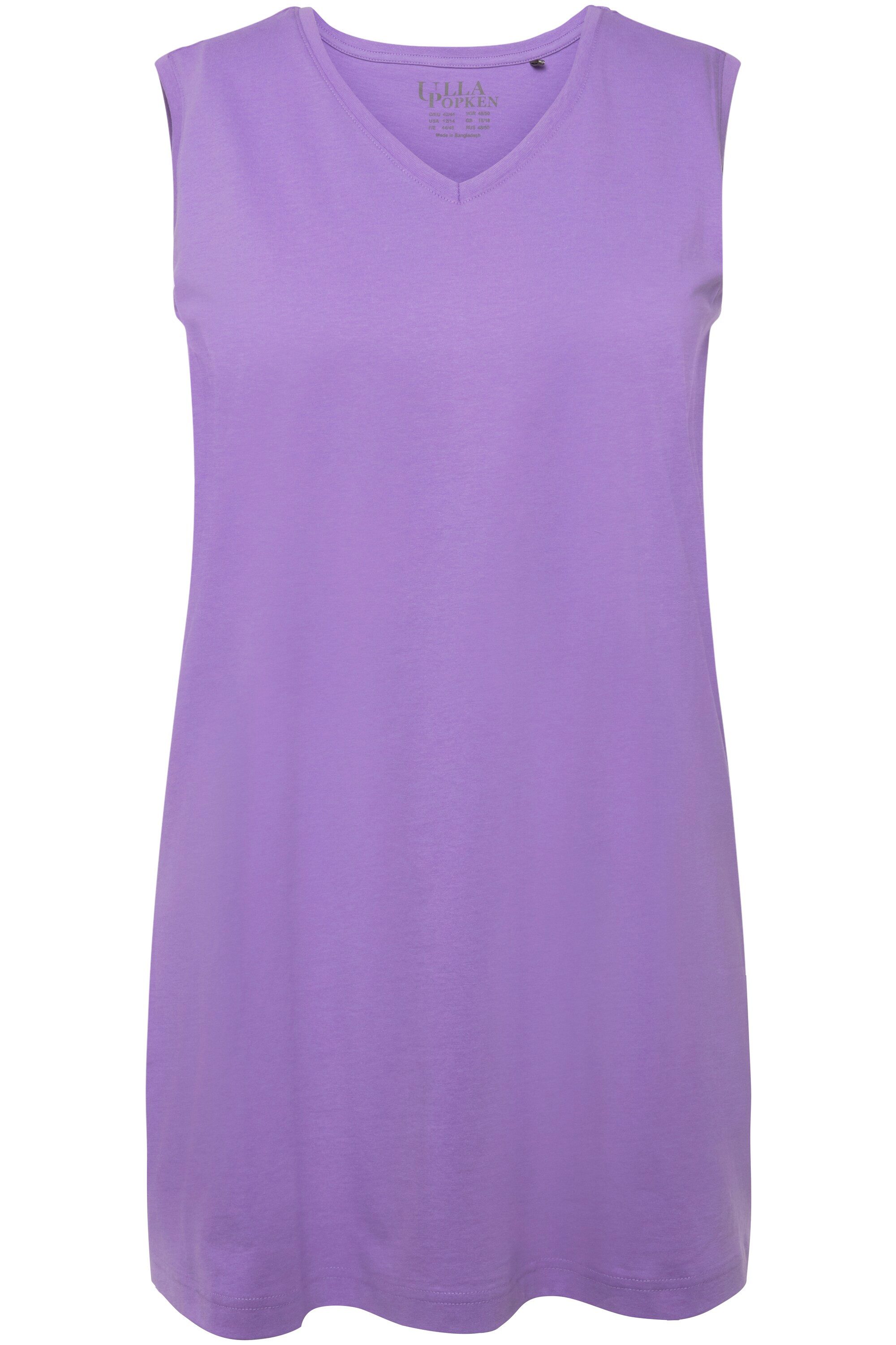 Ulla Popken Longtop Top V-Ausschnitt Relaxed günstig online kaufen