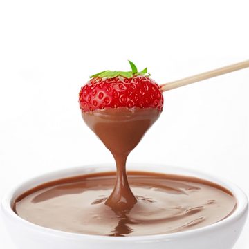Wallario Möbelfolie Schoko-fondue mit Erdbeer am Stiel