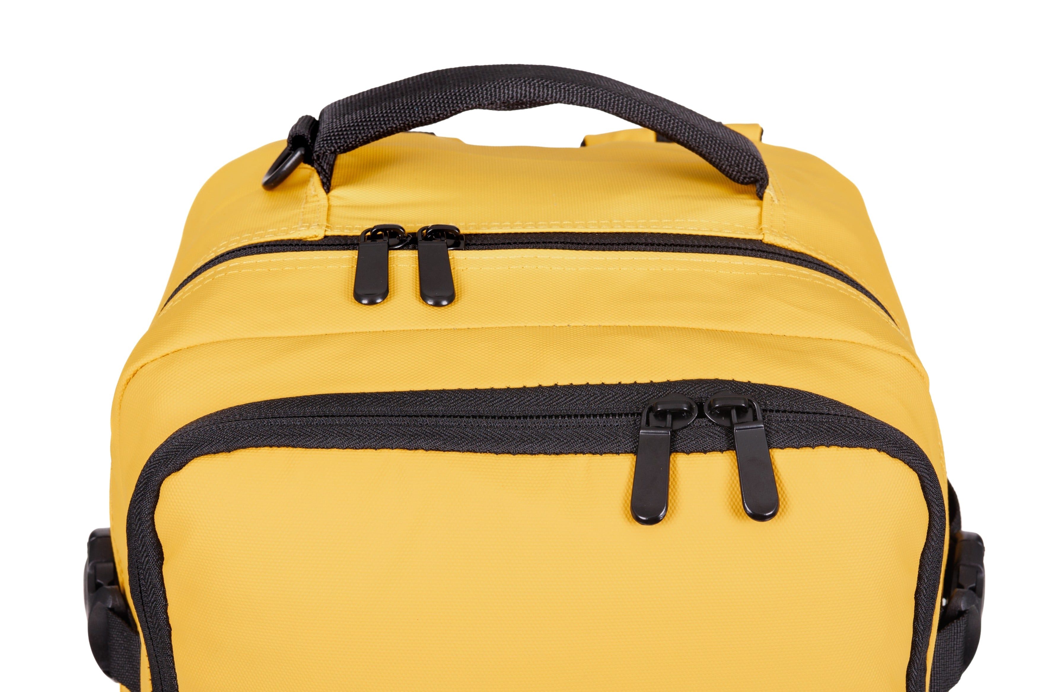 BestWay Bags Reiserucksack Handgepäck Rucksack für Ryanair aus Plane, Cabin Pro Flugzeug Kabinenrucksack Laptoprucksack 40350 + Koffergurt