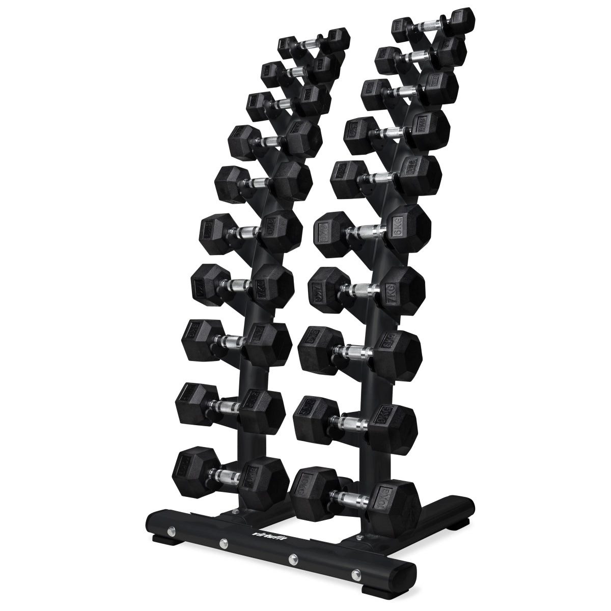 VirtuFit Kurzhantelständer VirtuFit Deluxe Hantelständer, 20 Hanteln, bis 300 kg, 84 x 61 x 131 c