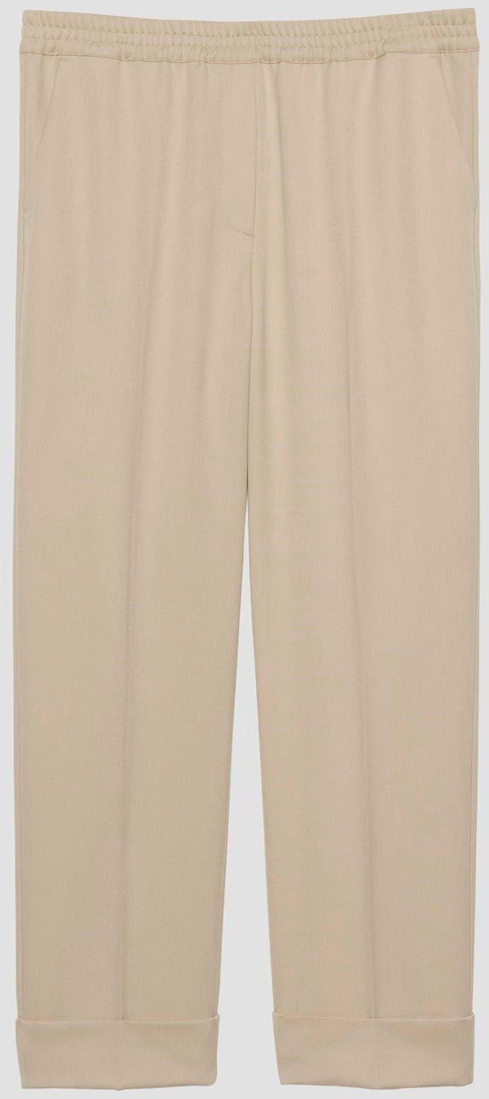 elastischem someday mit Bundfaltenhose Bund beige