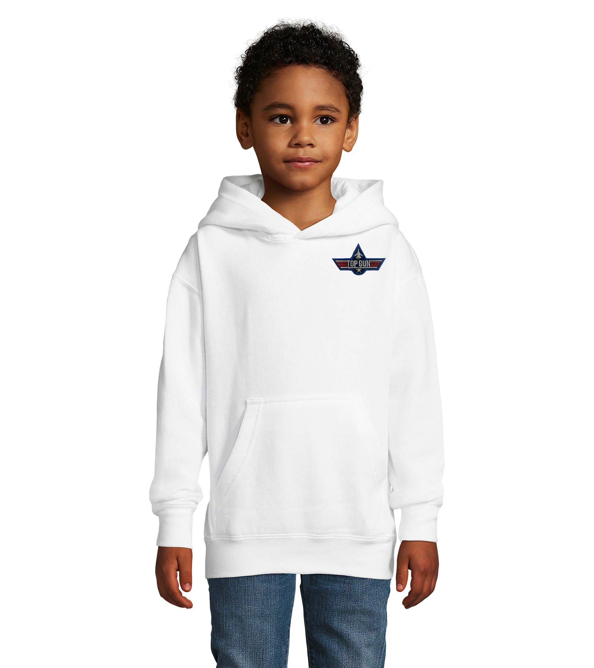 Hoodie Kinder Jungen & Mädchen Top Gun F-14 Brust Stick Tomcat