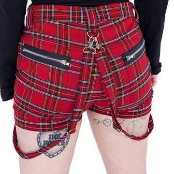 Heartless Shorts Echo Tartan Rot Kariert Kurze Hose Karo Schottenmuster