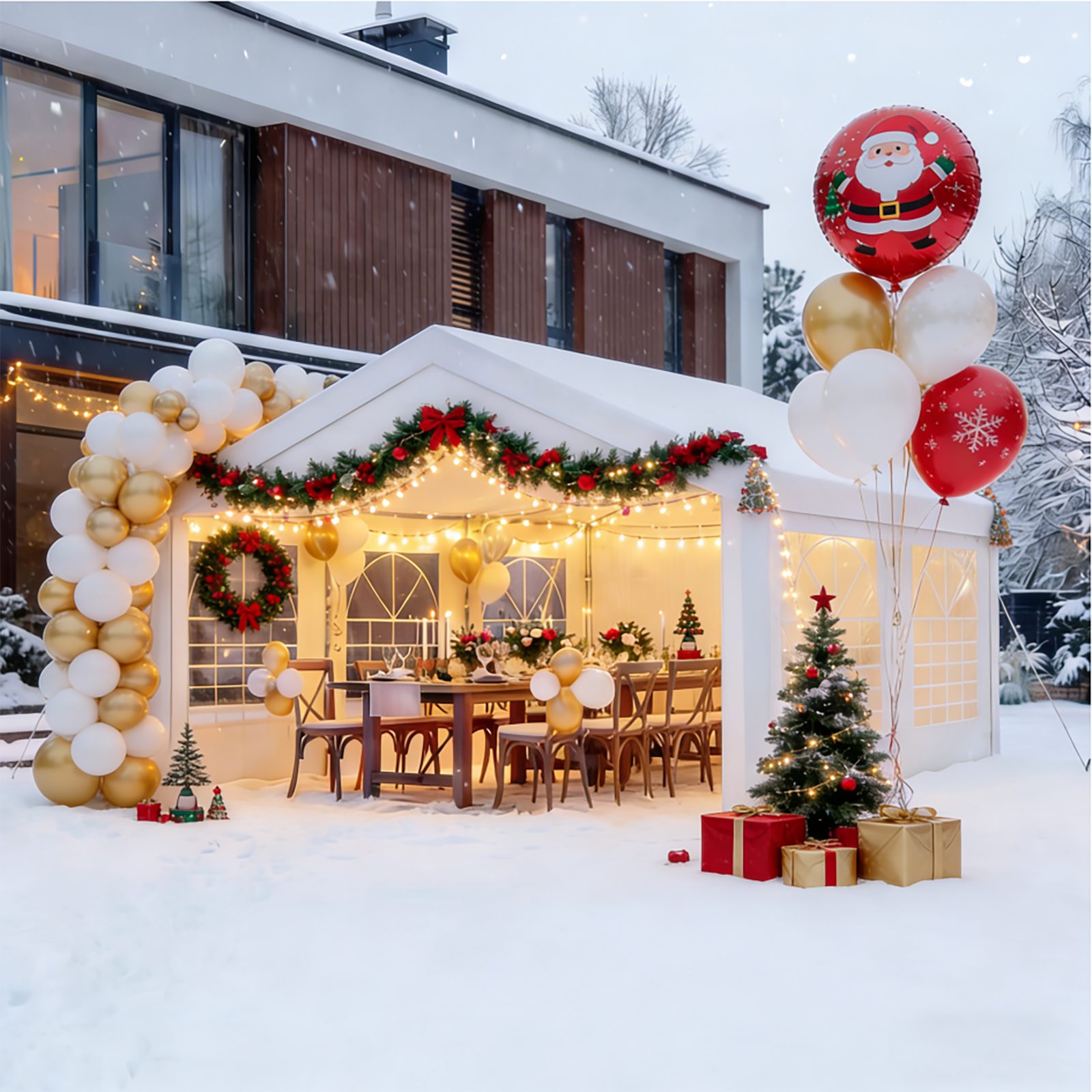 HOMALL Pavillon Partyzelt 3x4/3x6/4x6/4x8/4x10, Festzelt Stabiles, Wasserdicht, mit 4 Seitenteilen, Vollverzinkter Stahlrahmen und hochwertige PE-Dachplane