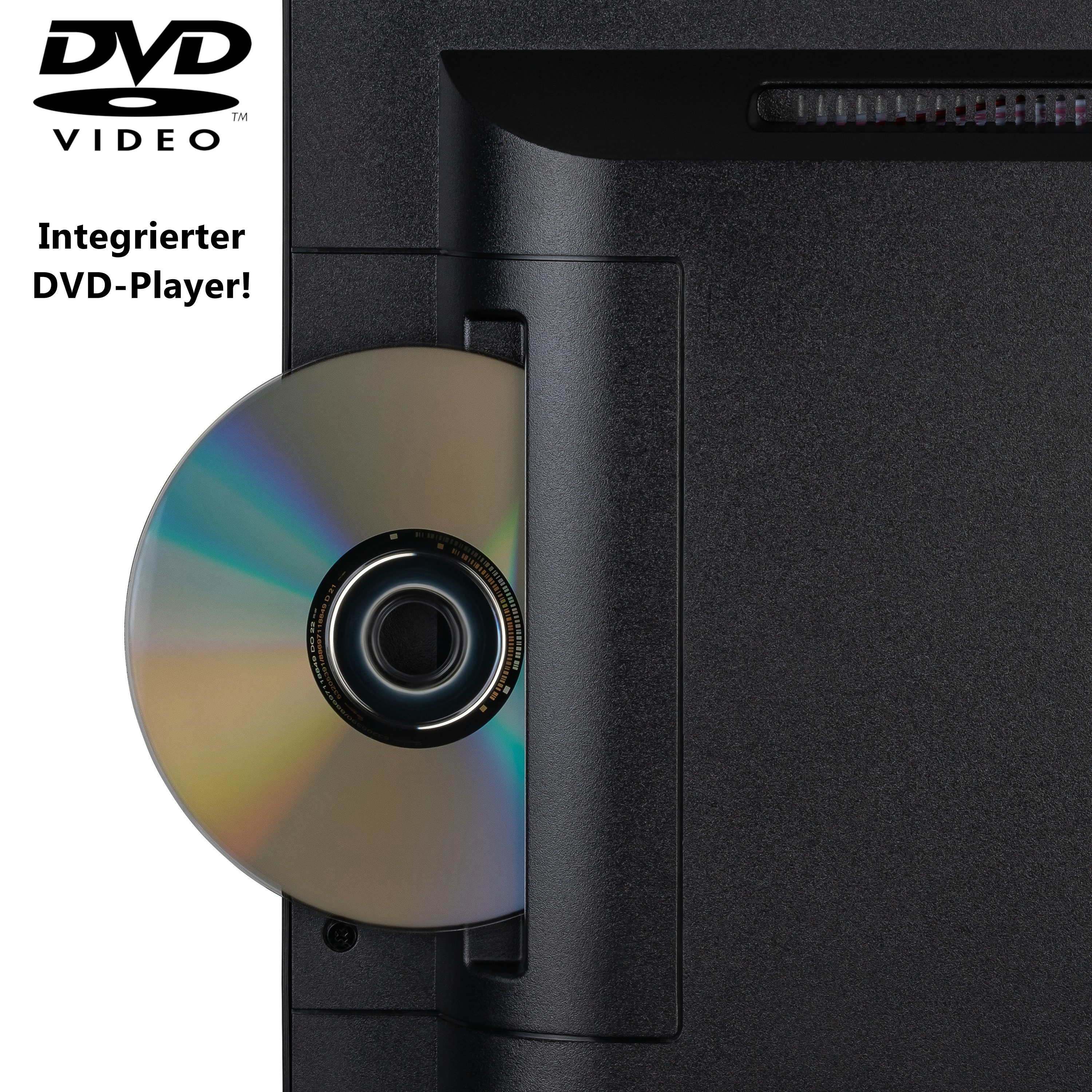 LDDX19IBT-B 47 cm (19") LED-TV mit DVD-Spieler, HD Ready, Smart-TV, DVB-T2/DVB-C/DVB-S2